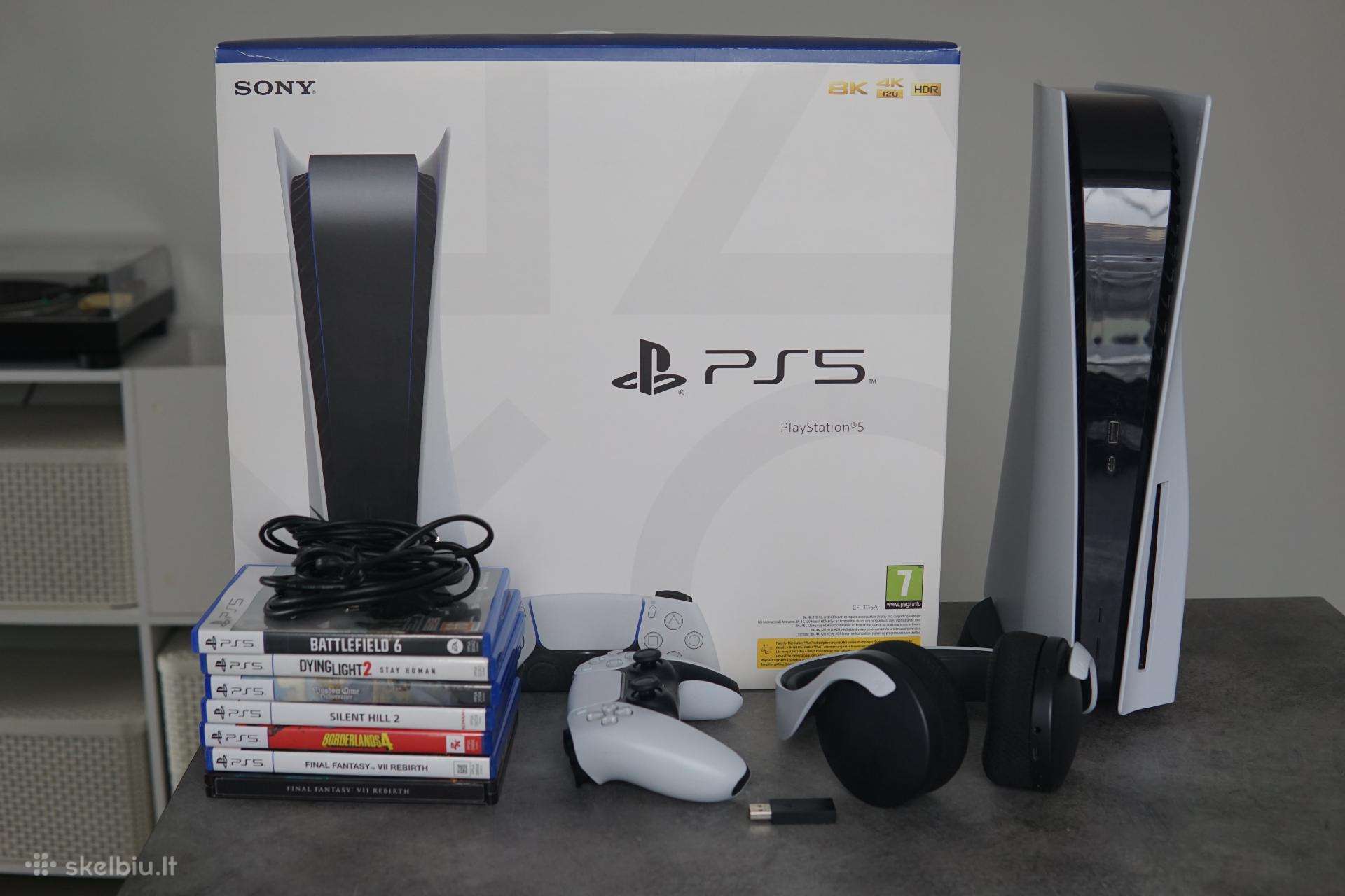Playstation 5 disc edition komplektas