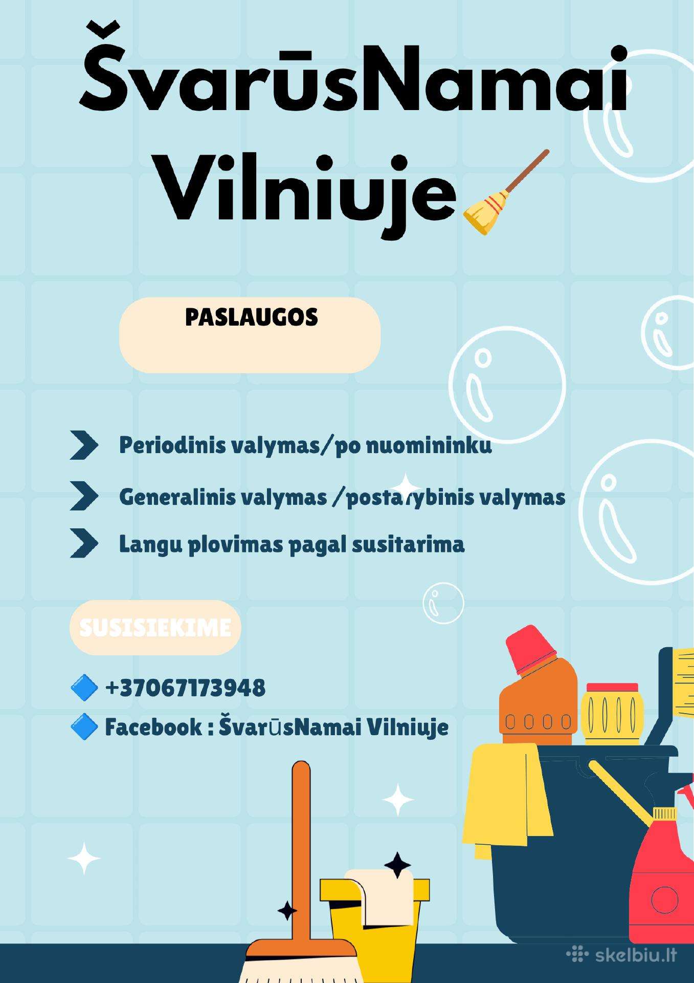 Valymo paslaugos Vilniuje
