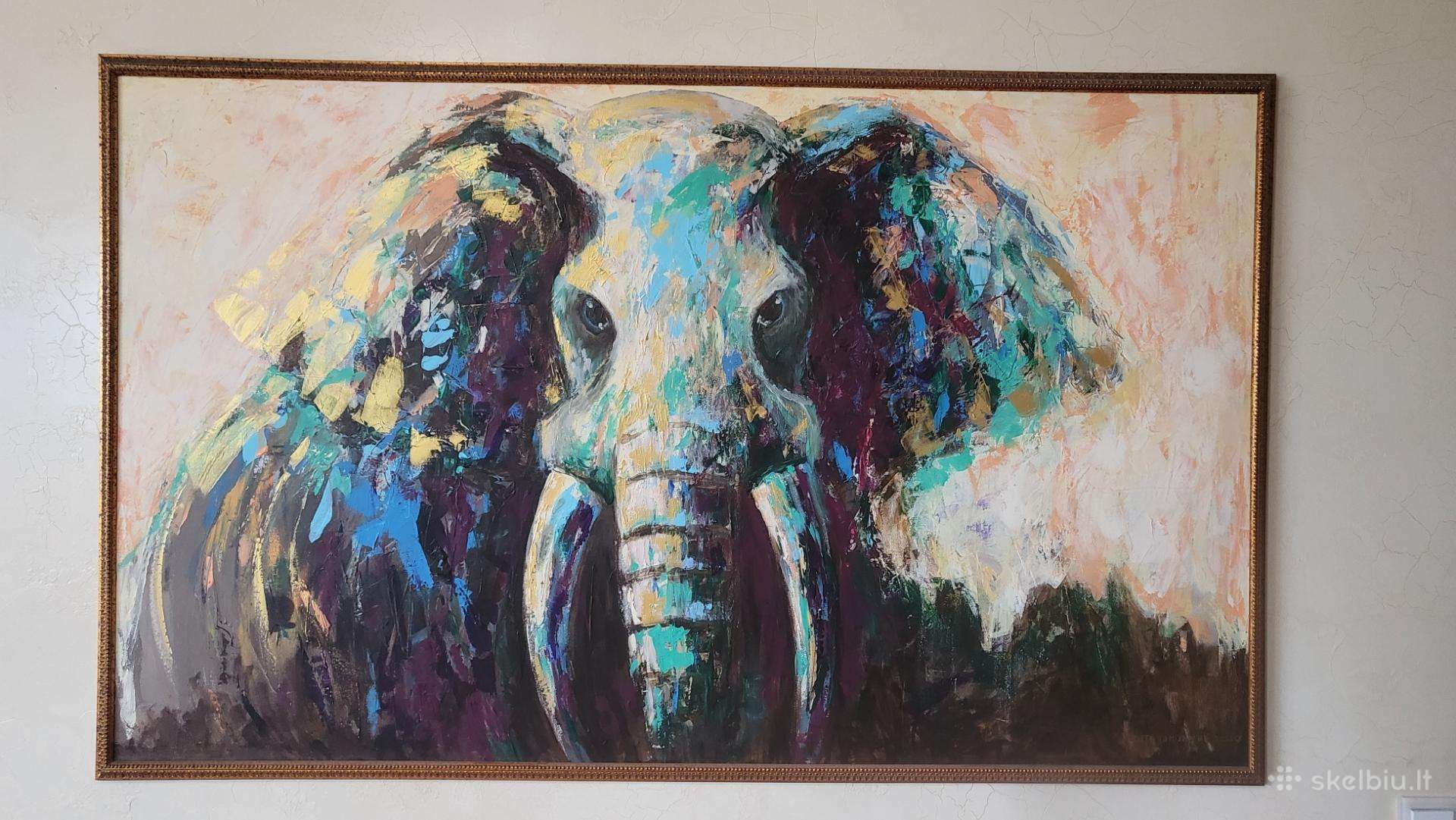 Paveikslas dramblis 155x95