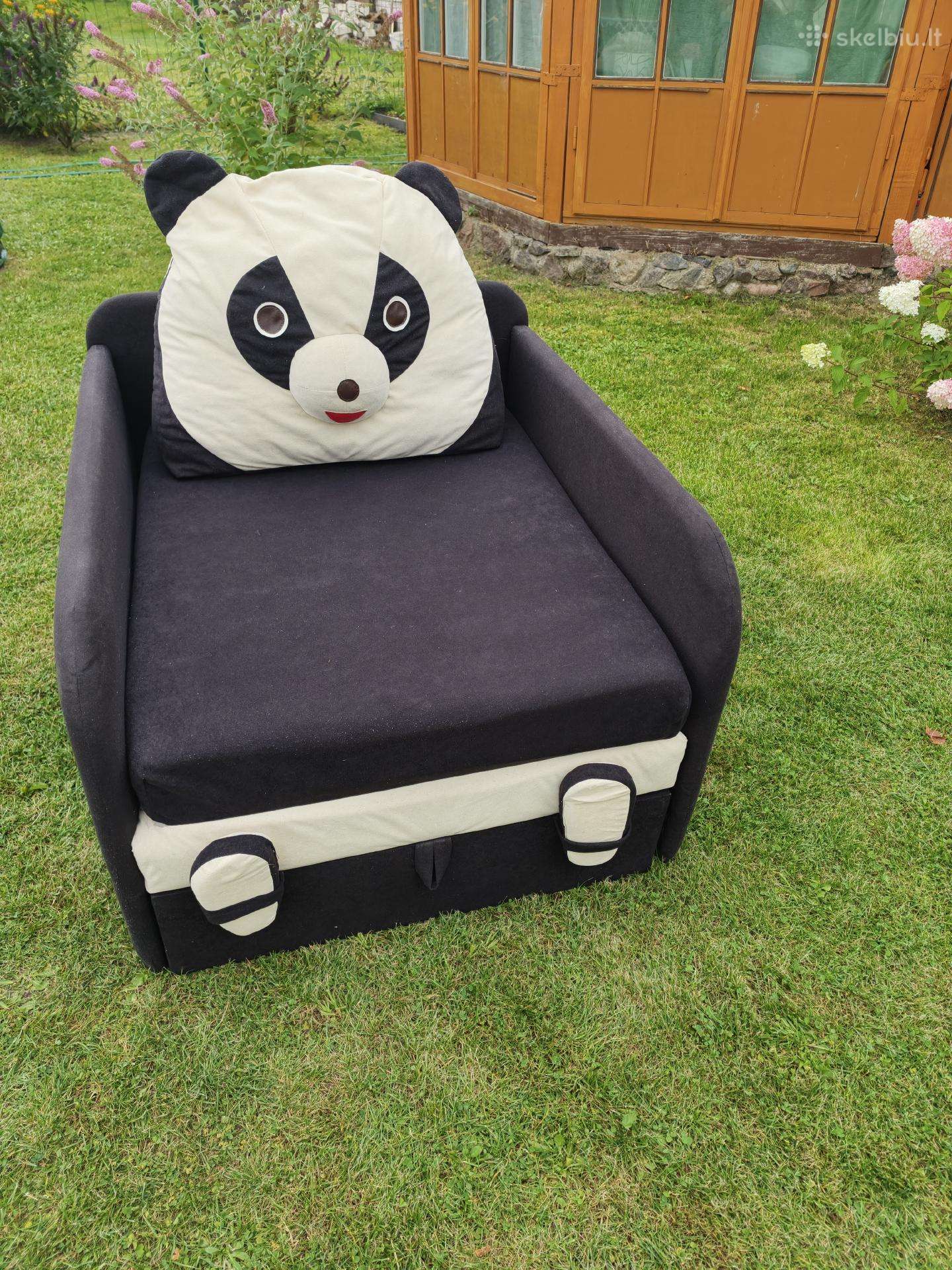 Vaikiškas miegamas fotelis "Panda"