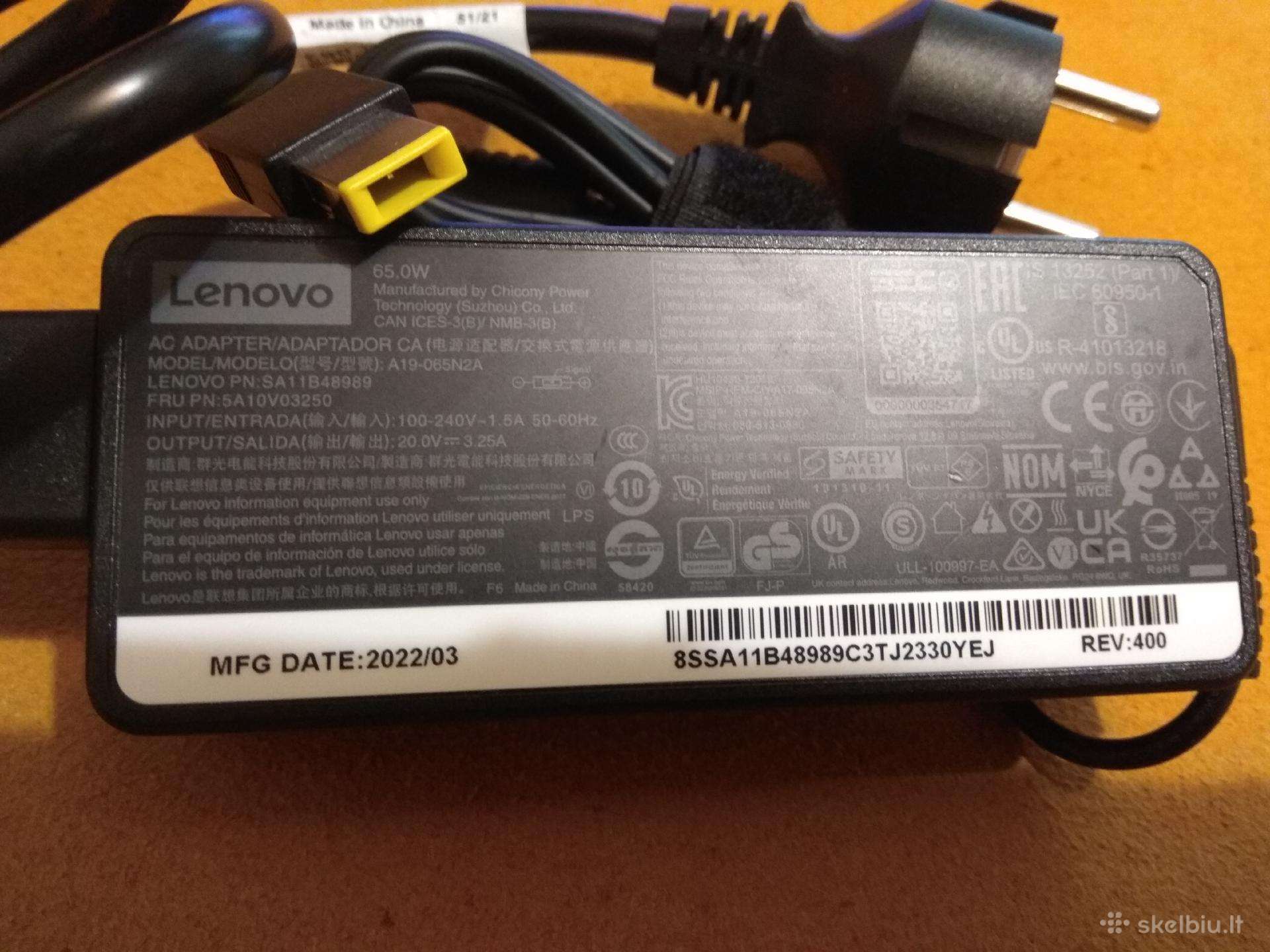 Lenovo Įkroviklis, 20v, 65w