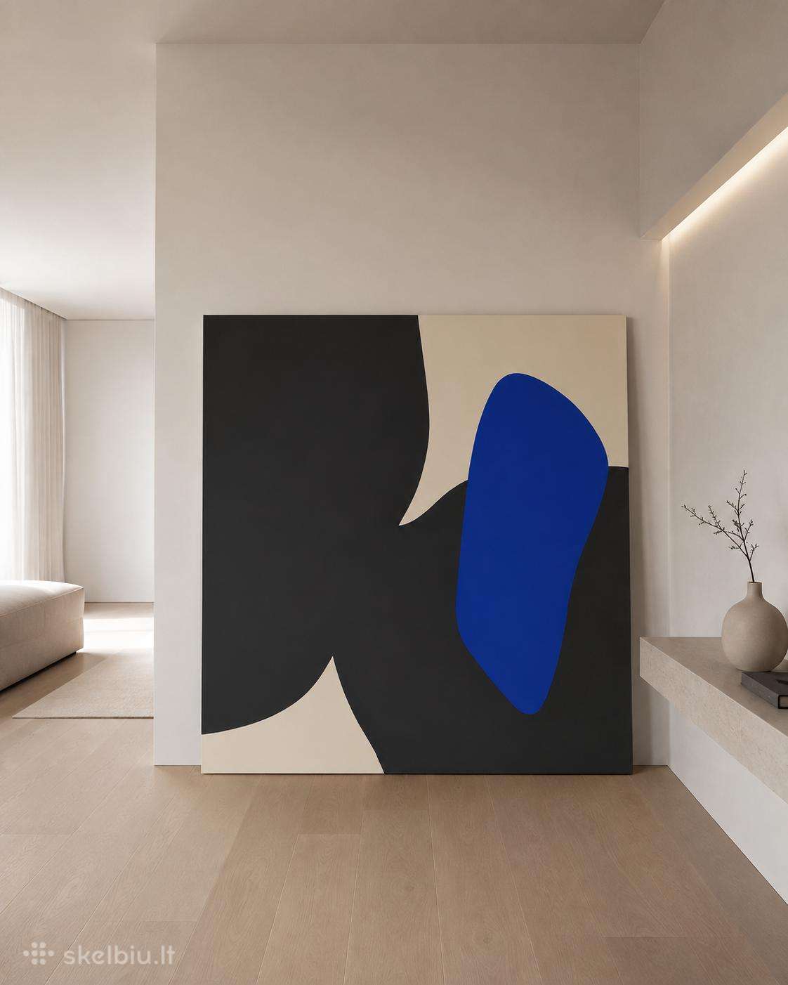 Minimalistinis,tapytas paveikslas