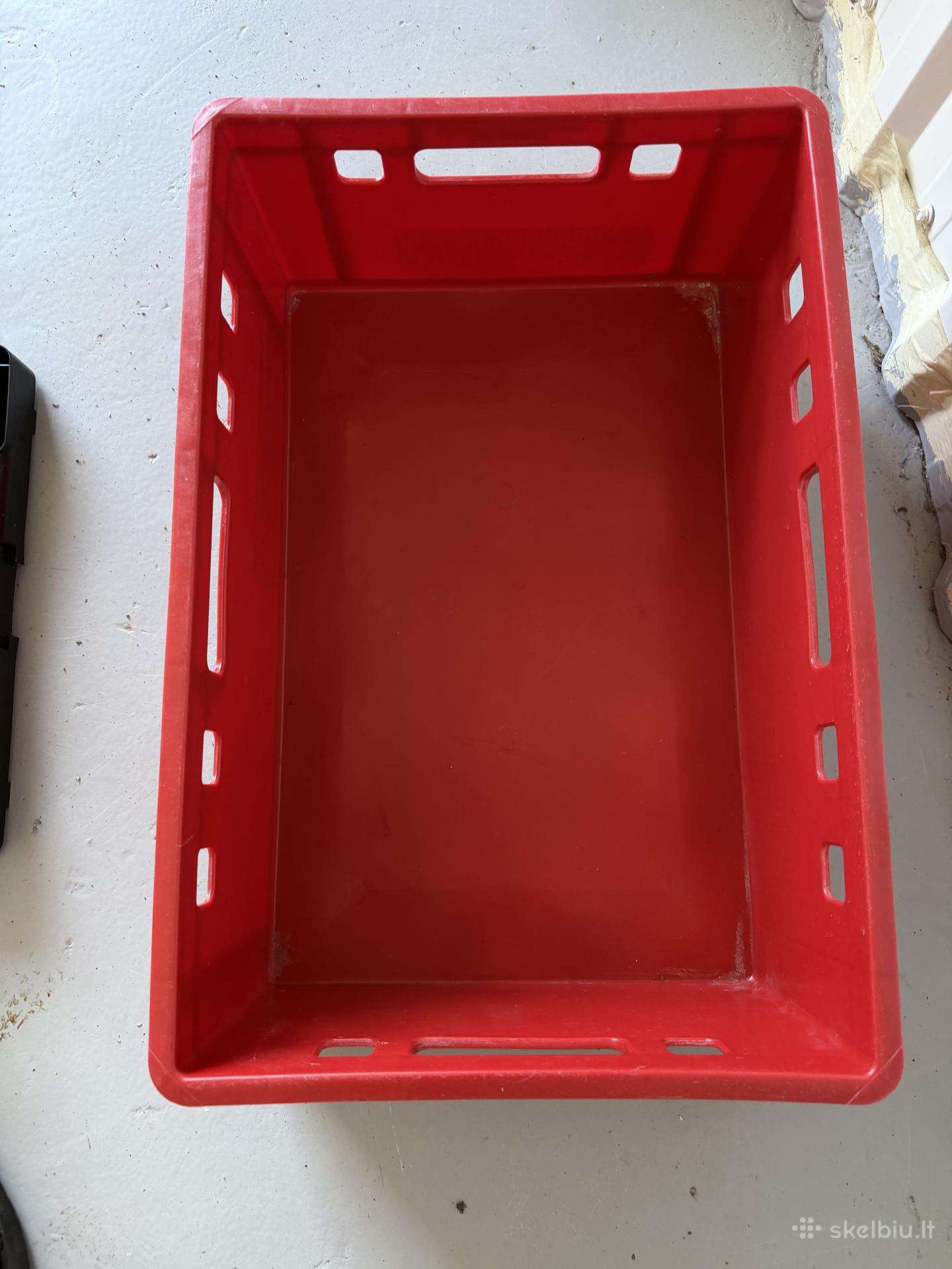 Plastikinės E2 dėžės 600 400 200 mm