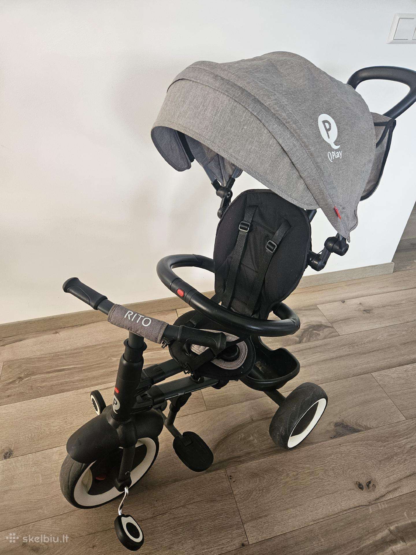 Parduodamas Qplay triratukas Rito,grey