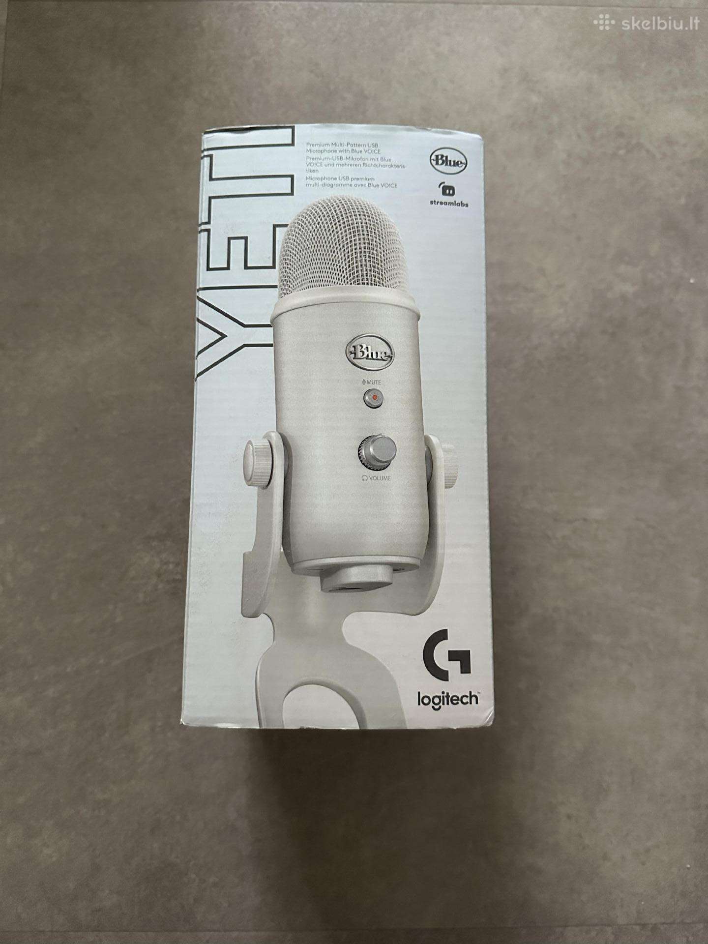 Mikrofonas Blue Yeti, baltas