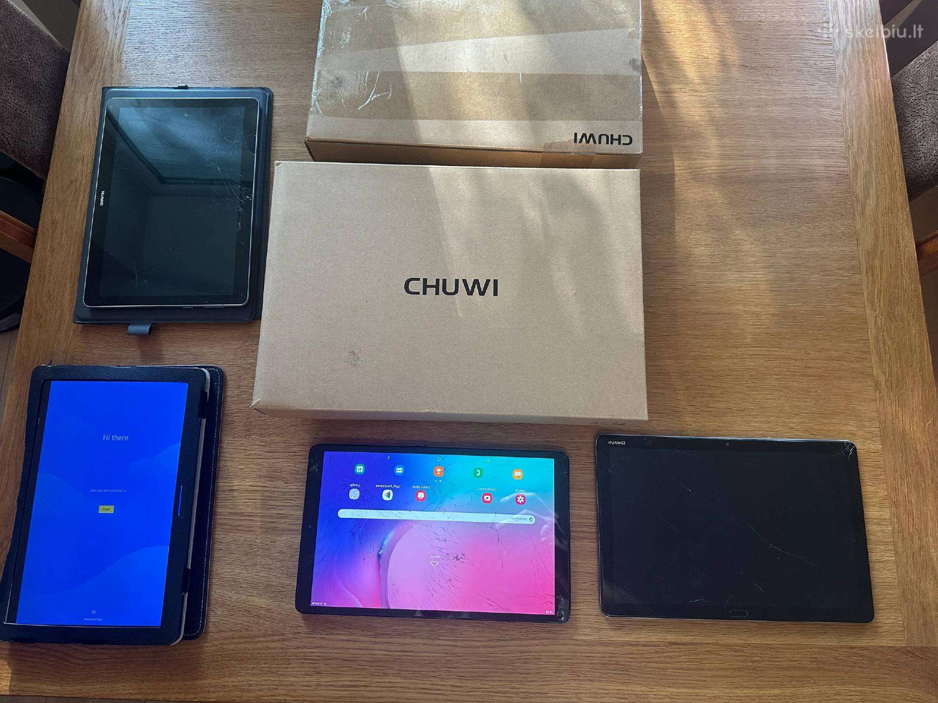 6 vnt planšečių už 60eur 128gb , 64 GB, 32gb