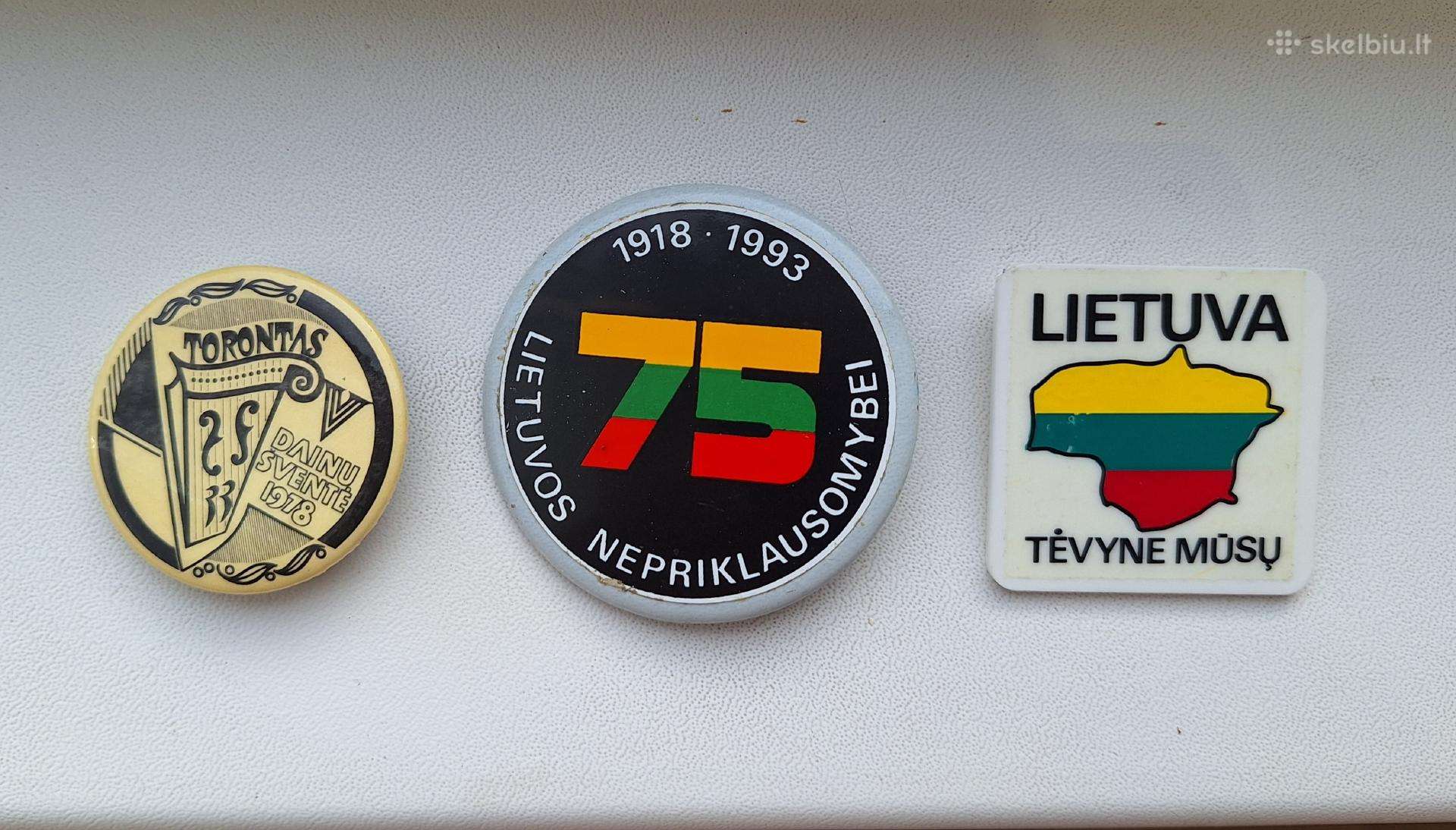 Trys ženkliukai Dainų šventė 75 metai ir Lietuva