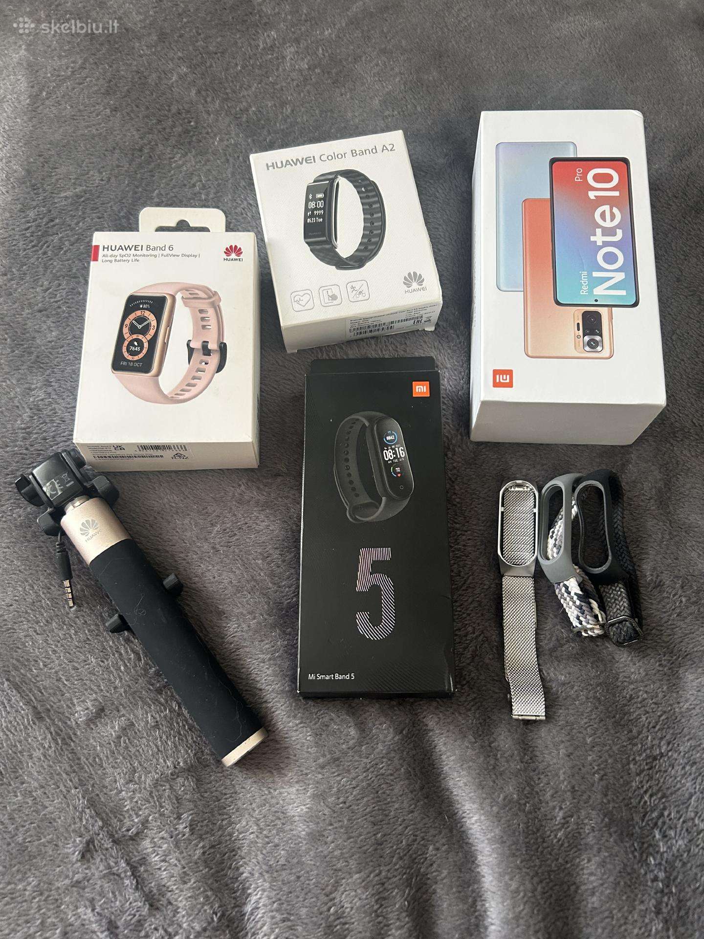 Redmi Note 10 Pro ir išmaniosios apyrankės