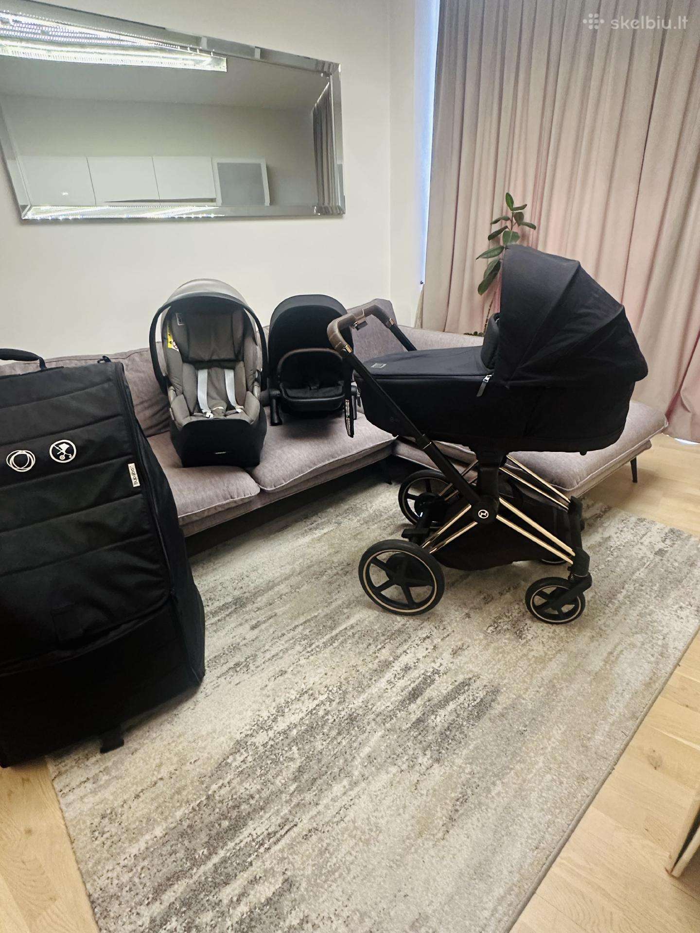 Cybex e-priam vežimėlio komplektas + dovana