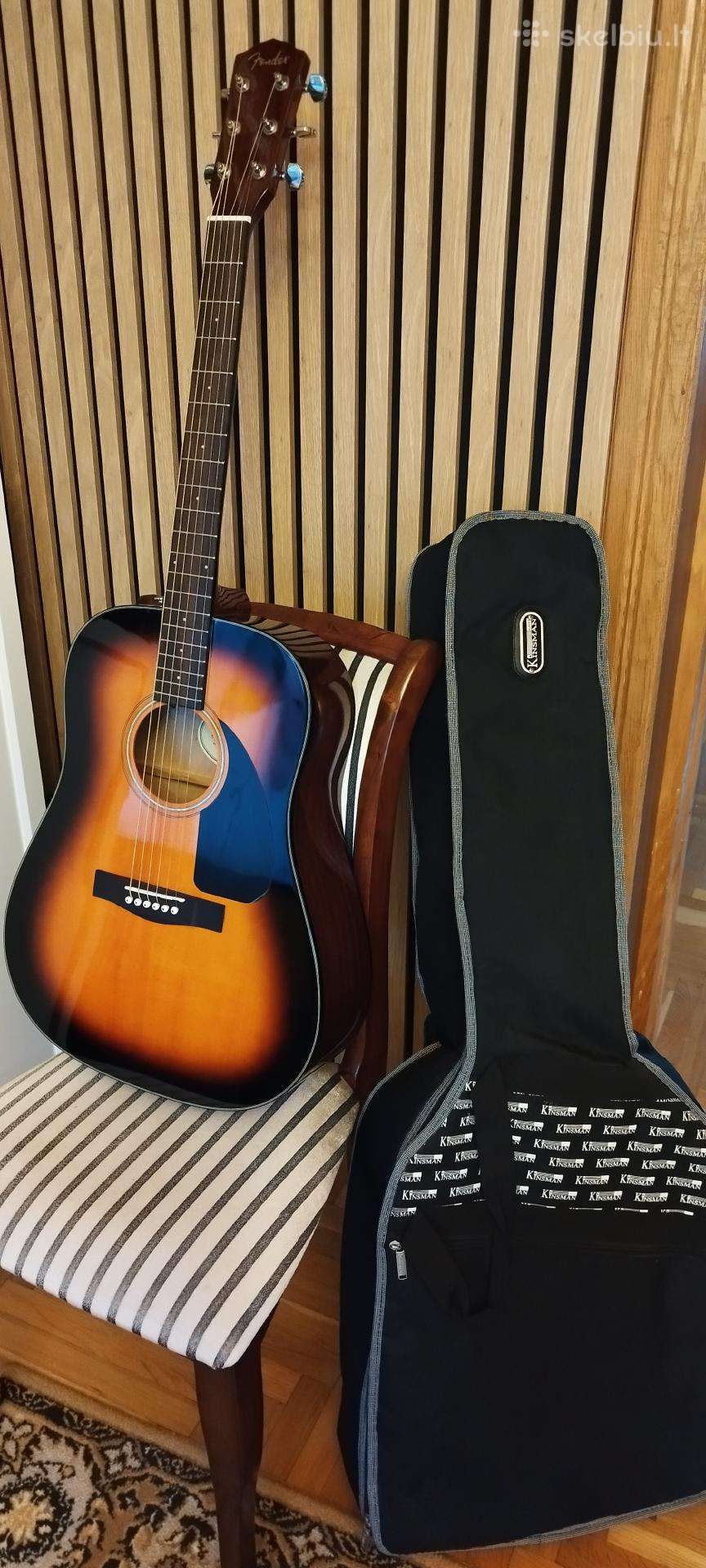 Beveik nauja Fender CD-60 SB-DS-v2 akustinė gitara