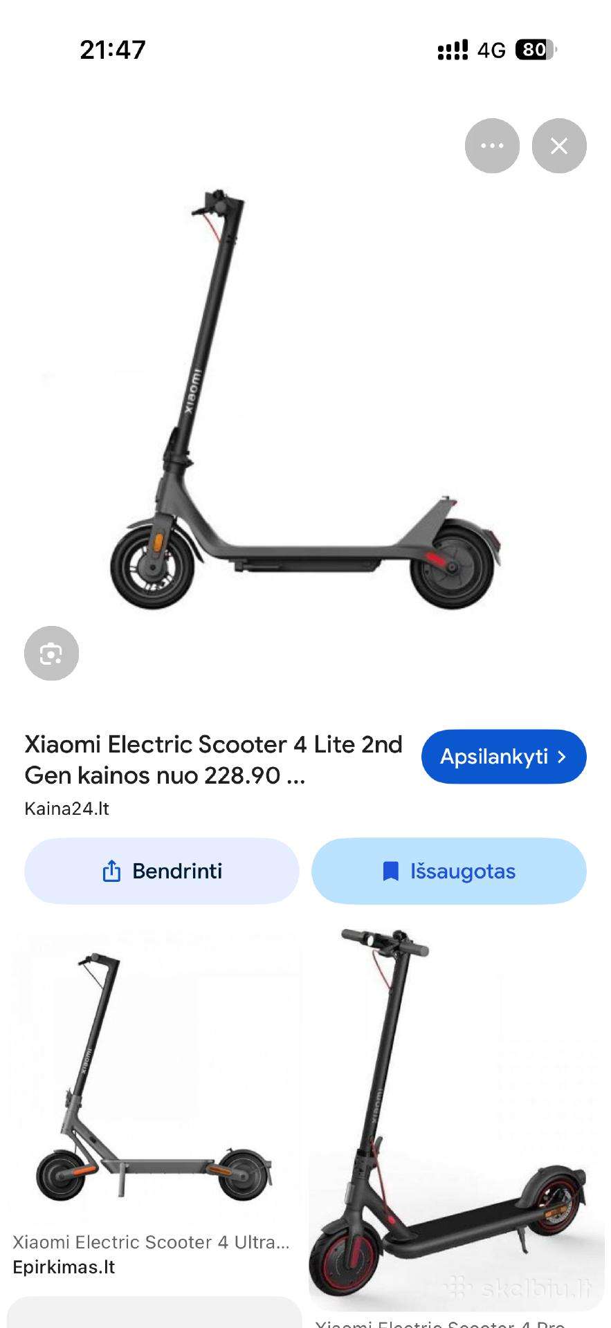 Ieškau Galu Varomo El. Paspirtuko