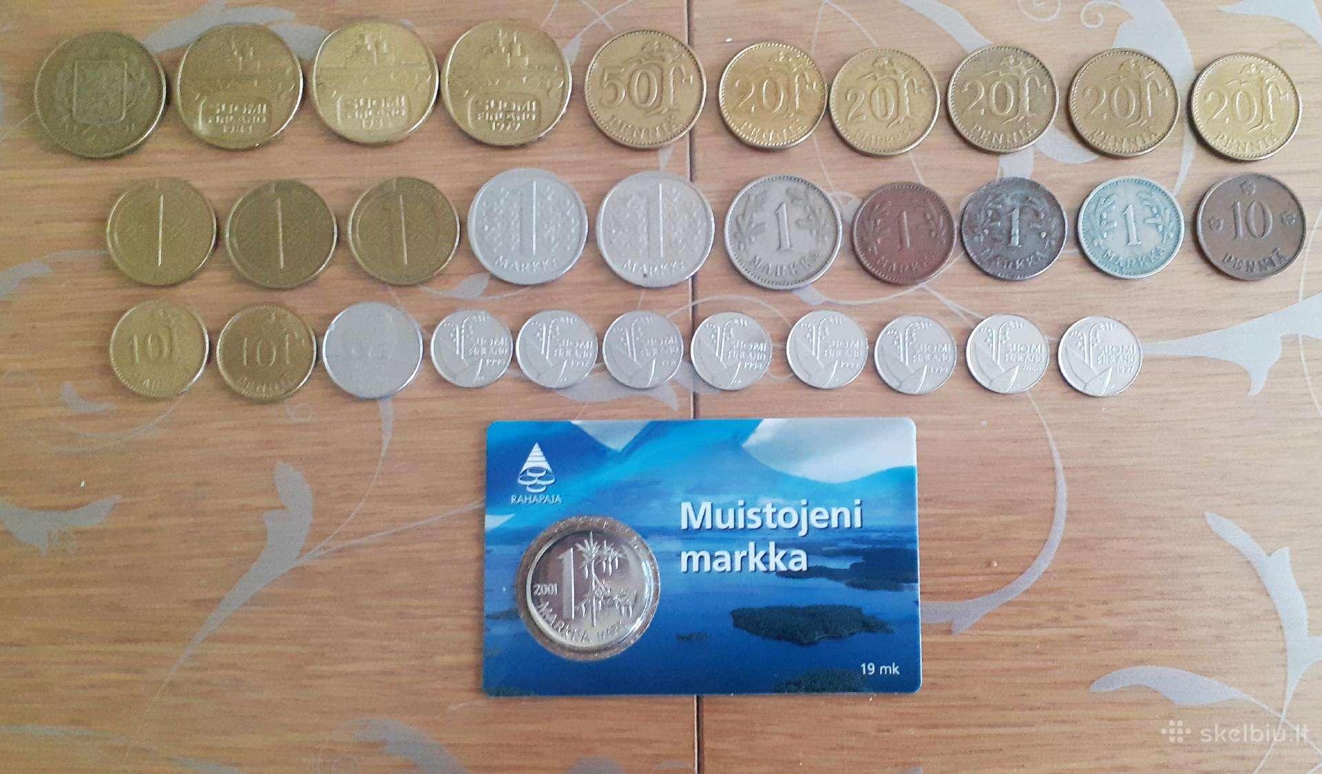 Parduodu Suomijos monetos.