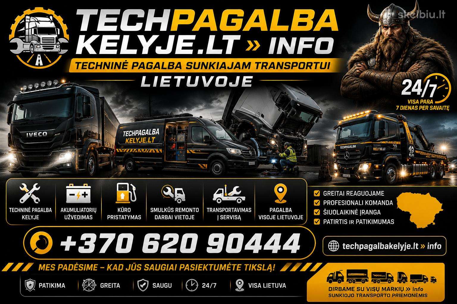 Techninė Pagalba Kelyje 24/7.
