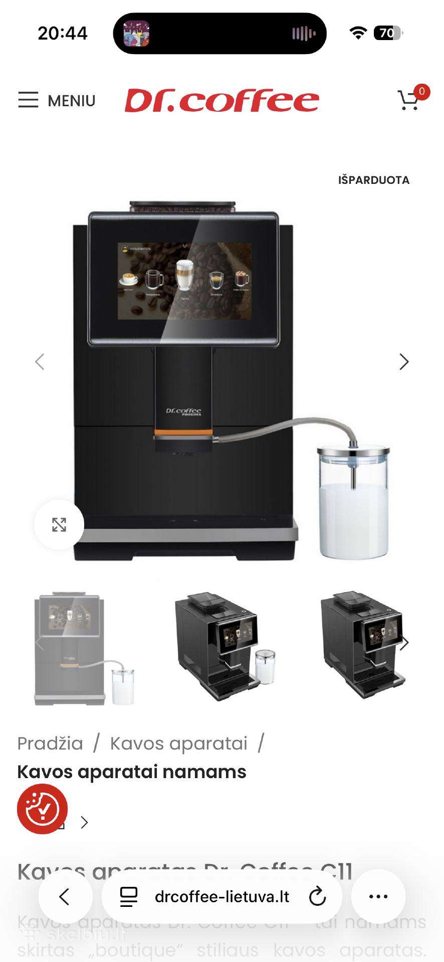 Kavos aparatas dr.coffee c11