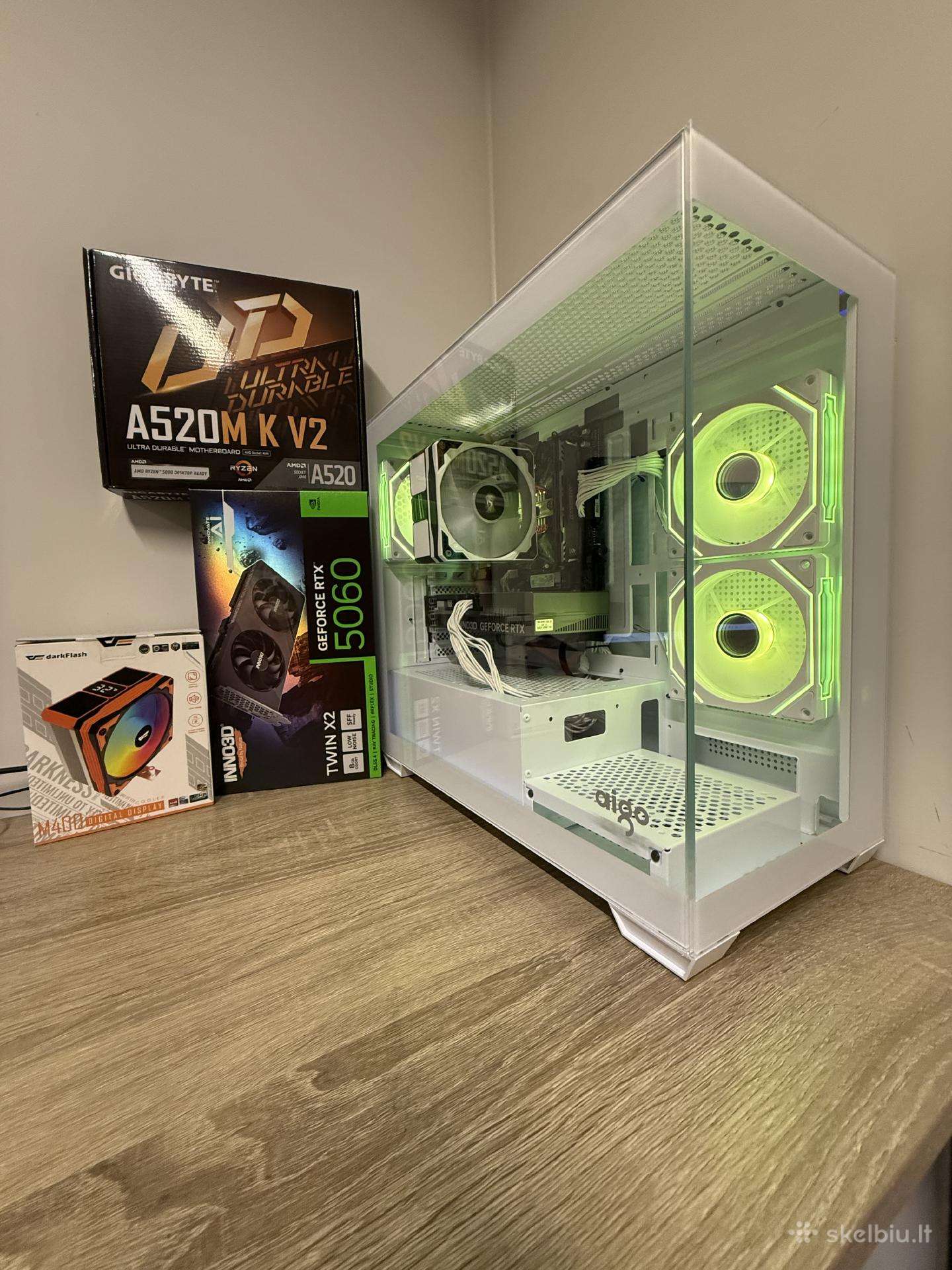 Akcija ryzen 5 Rtx5060 16gb RAM m2 512/1tb PVM sf