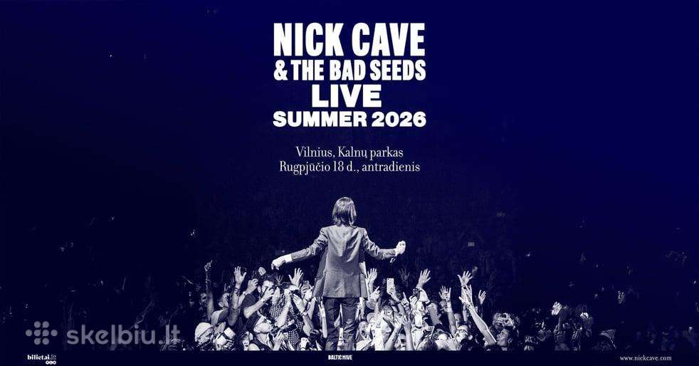 2 bilietai 08.18 i Nick Cave