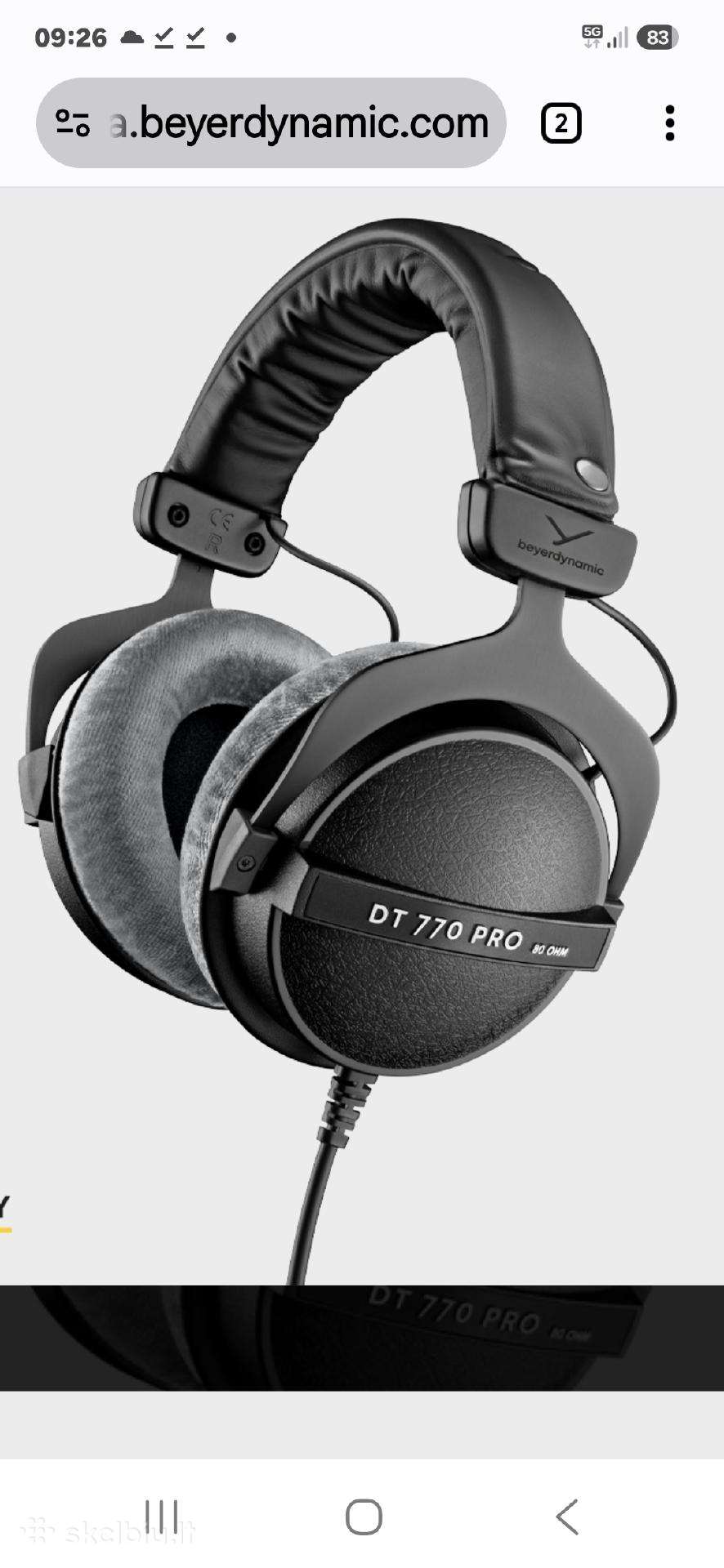 Beyerdynamic DT 770 Pro 80 Ohms