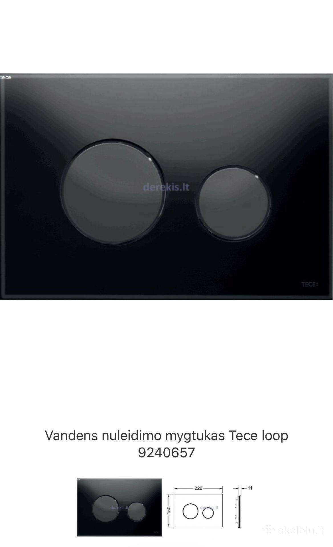 Vandens nuleidimo mygtukas Tece loop 9240657
