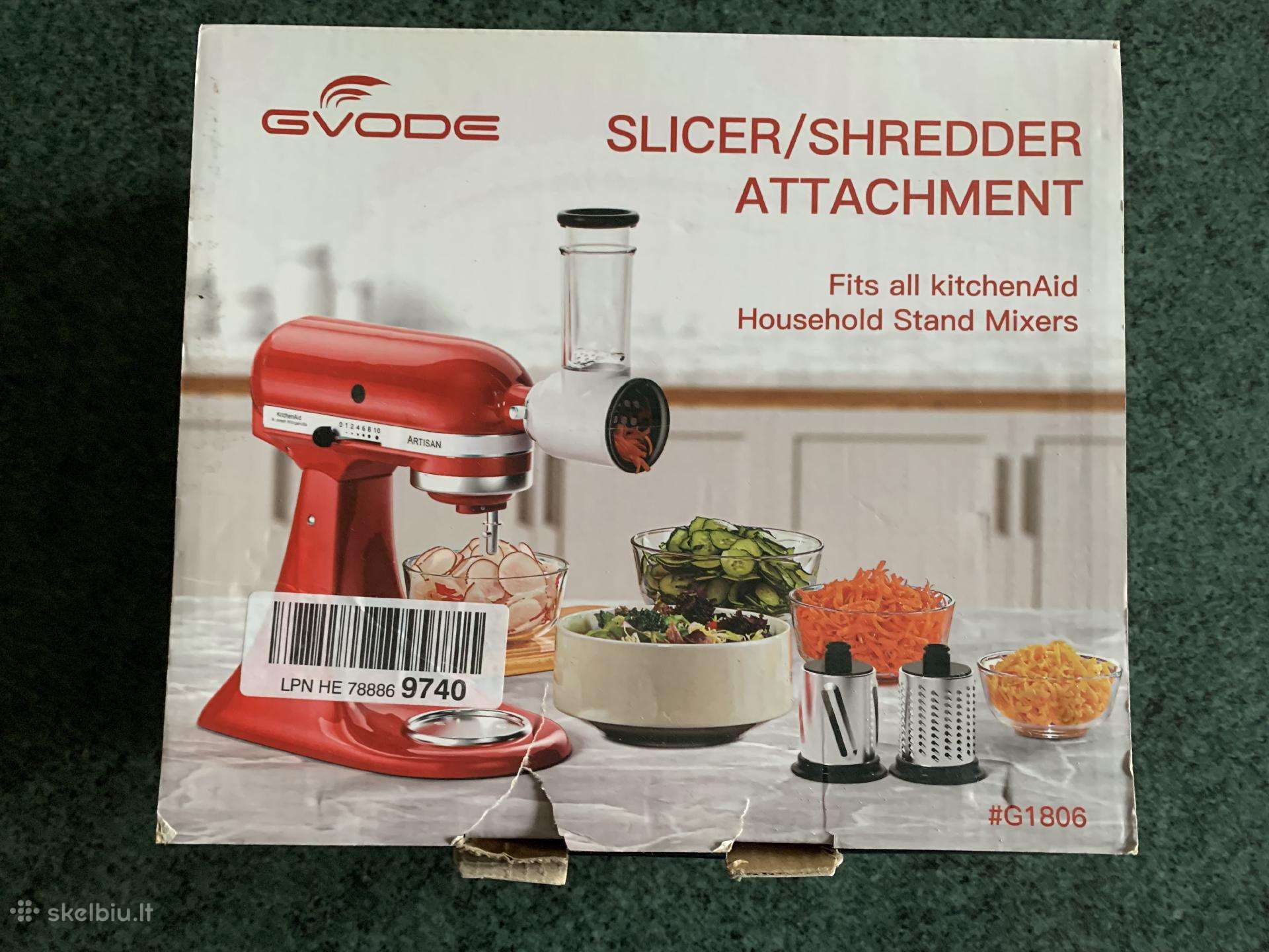 Daržovių pjaustyklė suderinama su Kitchen Aid