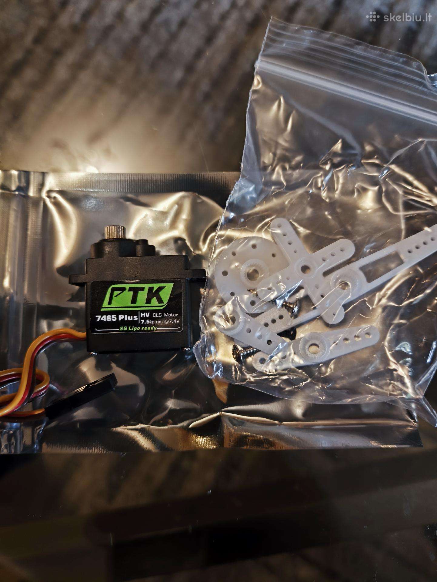 9g 7.5kg metal gear servo mechanizmas