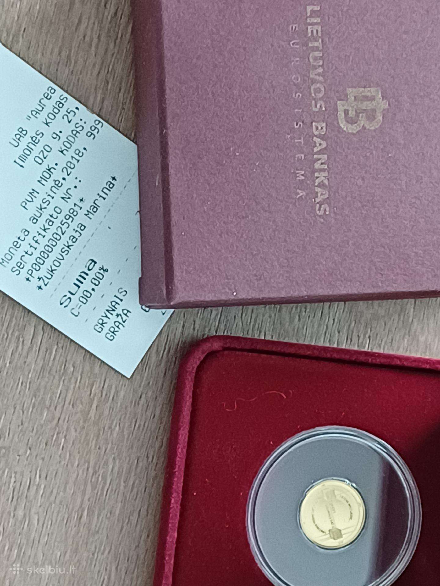 Auksine moneta Litsat-1