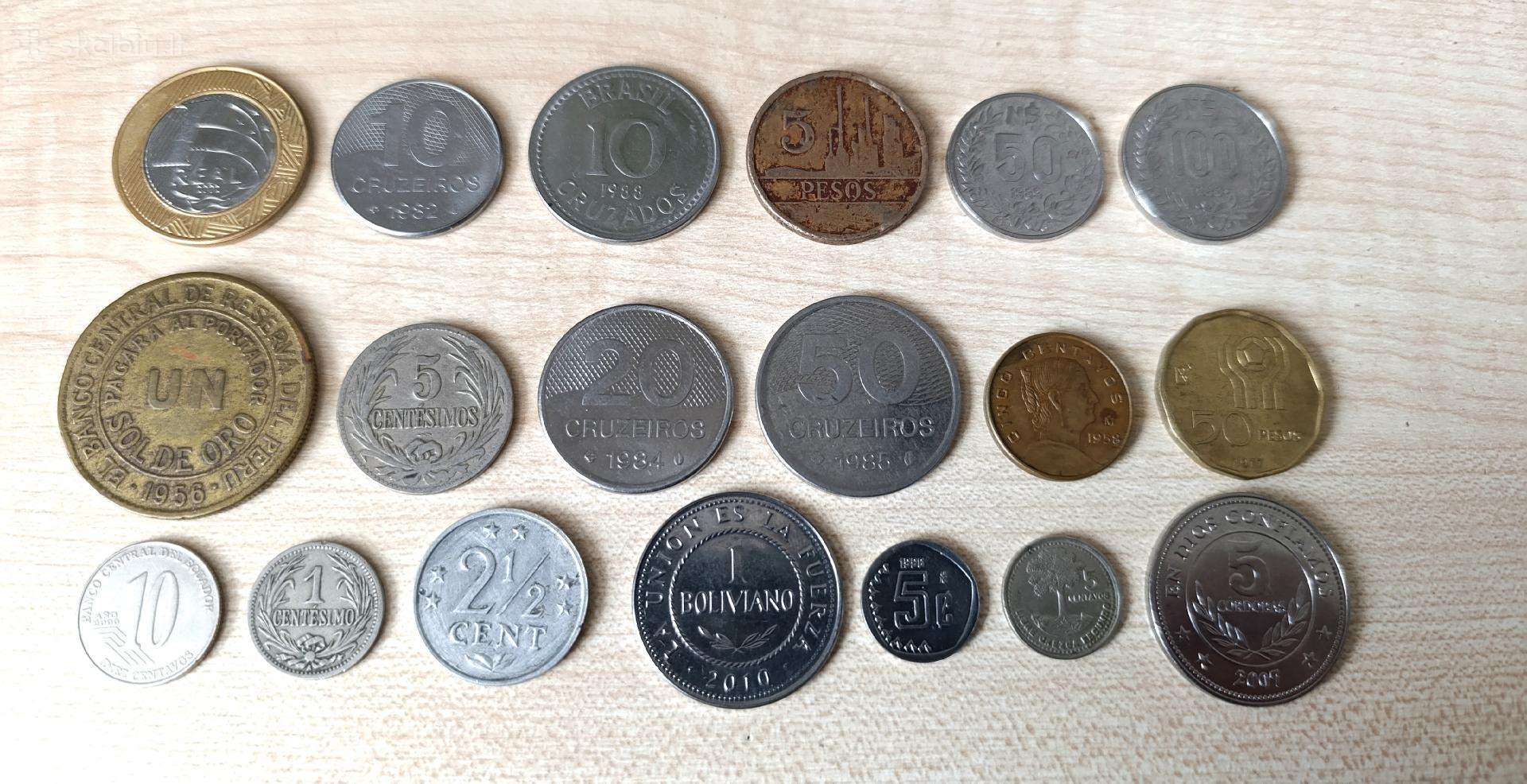 Parduodu Pietu Amerikos monetos.