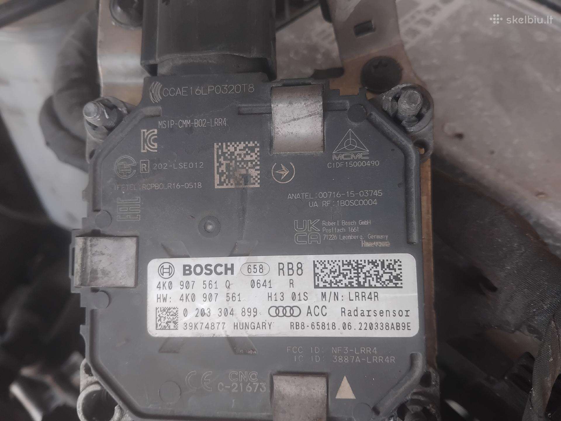 Radaras audi a6 c8