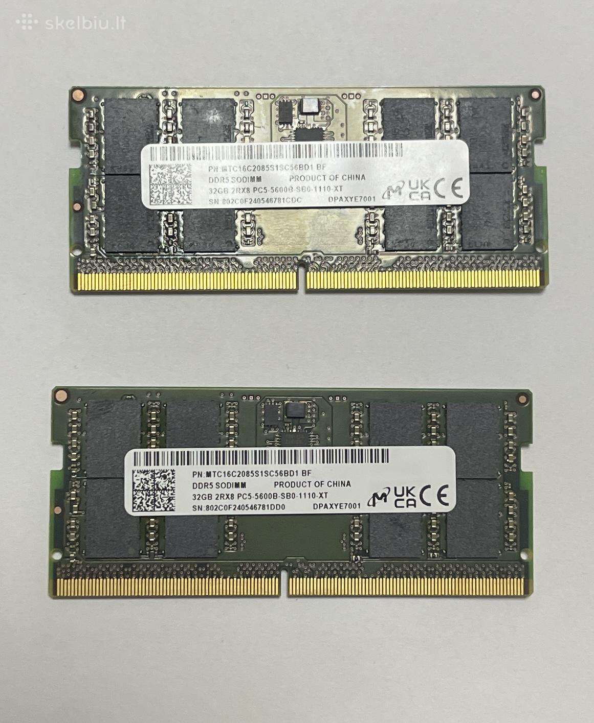 Micron Sodimm 32gb Ddr5 5600 RAM