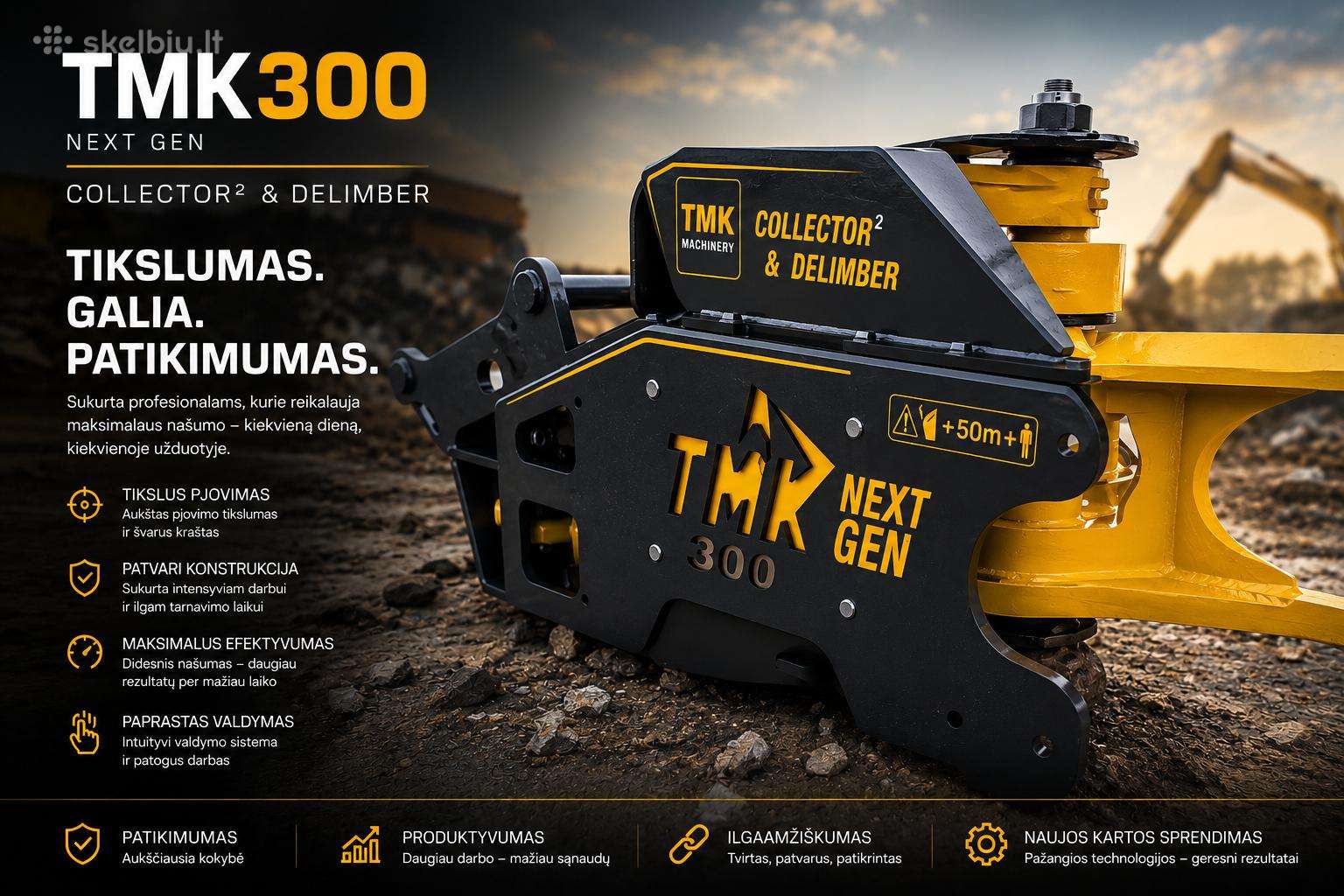 Medienos giljotina Tmk 300 Suomija