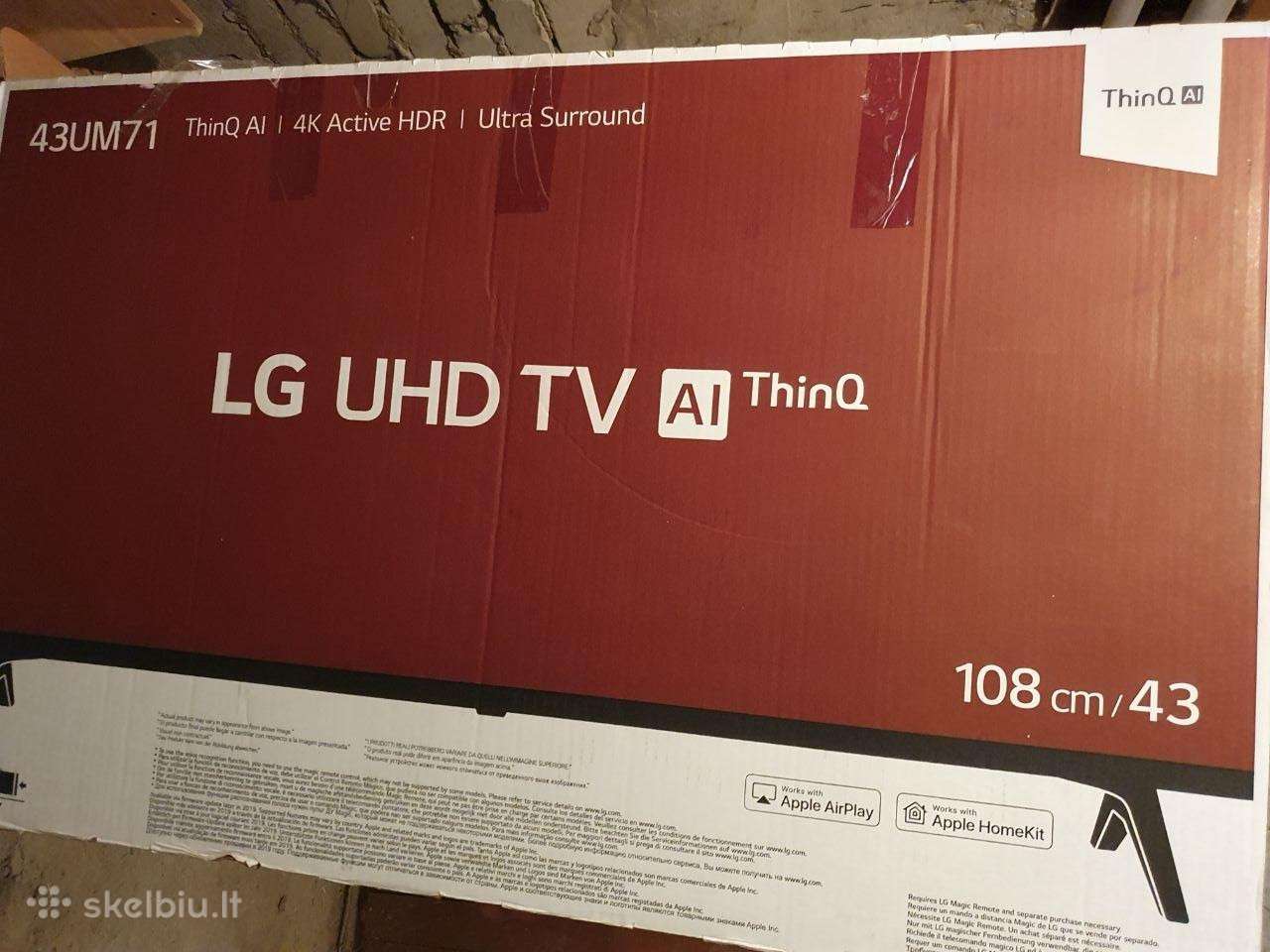LG 43" Smart TV 4k Ultra HD
