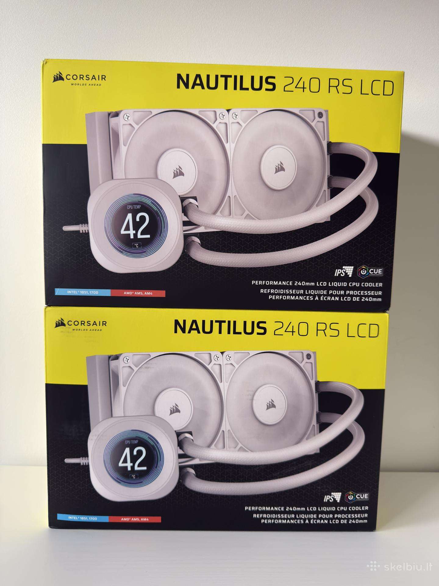 Naujas Corsair Nautilus 240 RS LCD Cpu aušintuvas