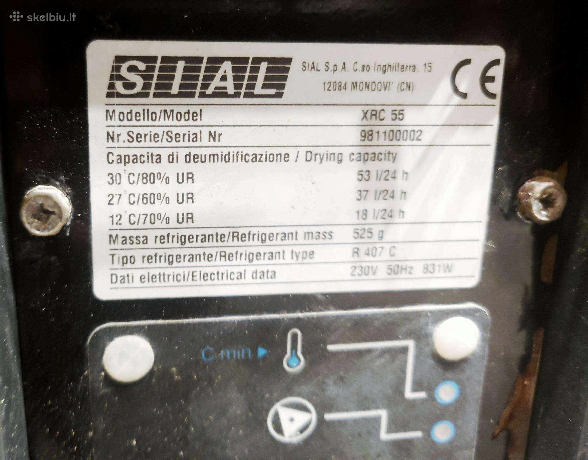Drėgmės surinkėjas, 53l/24val.