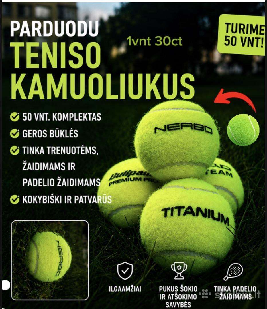 Parduodu padelio teniso kamuoliukus