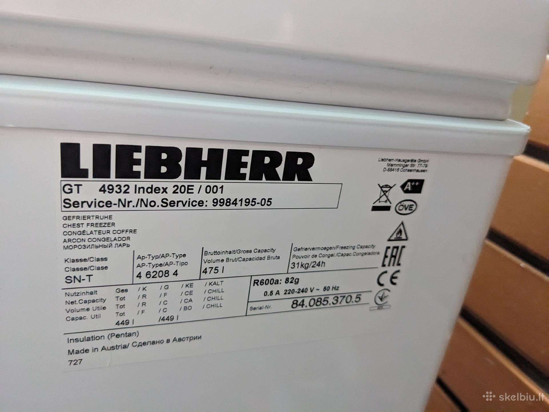 Šaldiklis liebherr