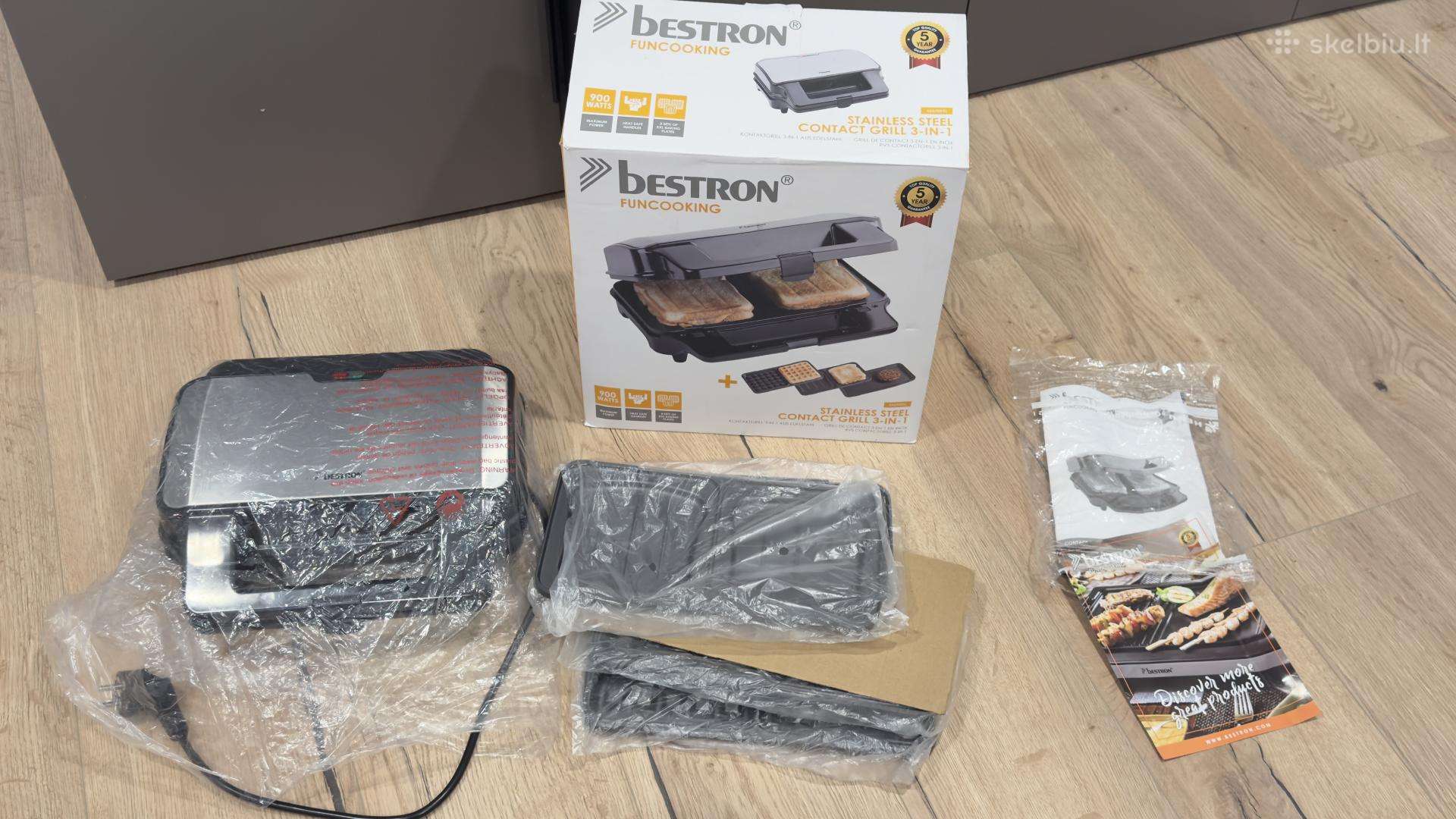 Bestron 3-in-1 kontaktinis grilis / vaflinė