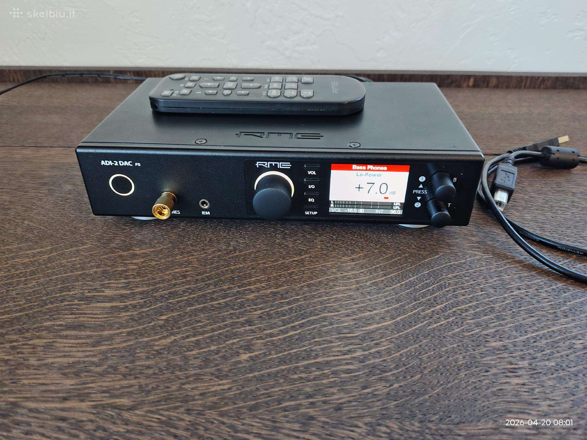 Rme adi fs2 ausiniu stiprintuvas,dac.