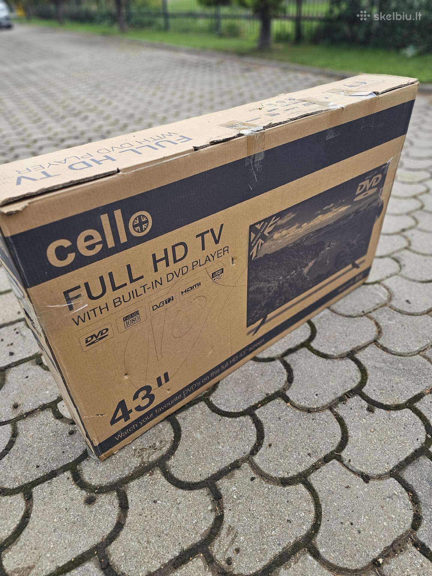 Televizorius Cello Full HD su imontuotu Dvd.