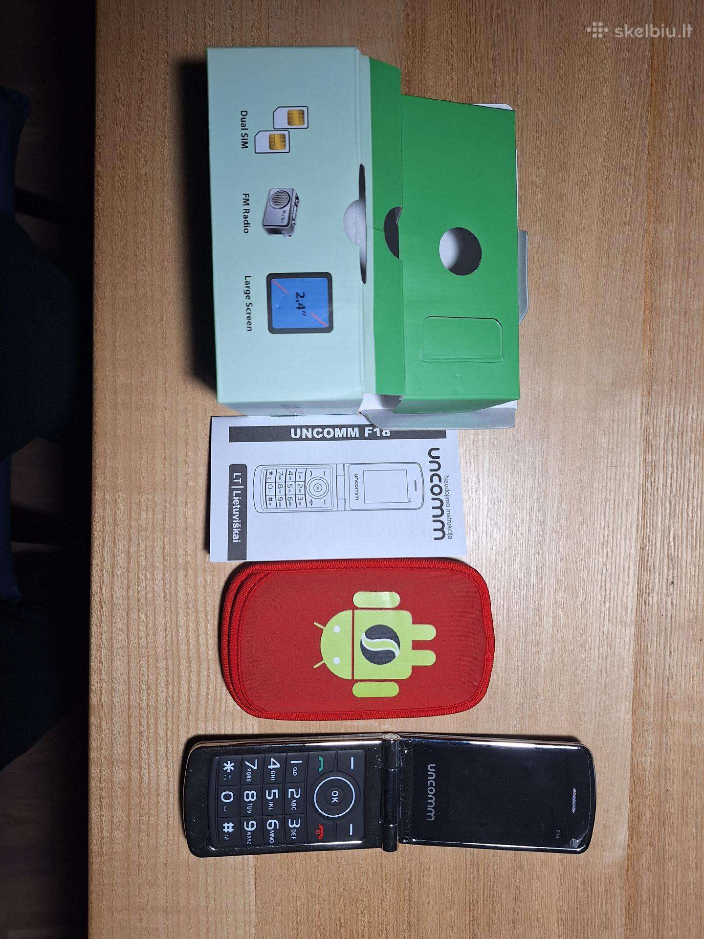 Parduodamas naujas mobilus telefonas uncomm F18