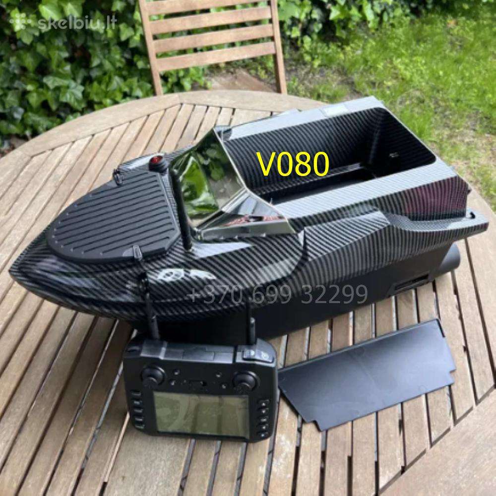 Flytec V080 pašarų laivelis su GPS ir taše