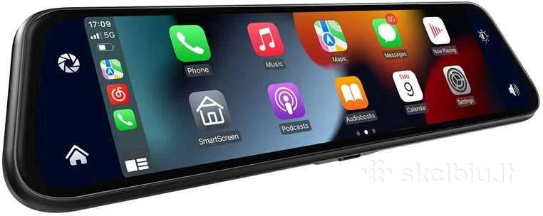 Registratorius su Apple Carplay ir Android Auto