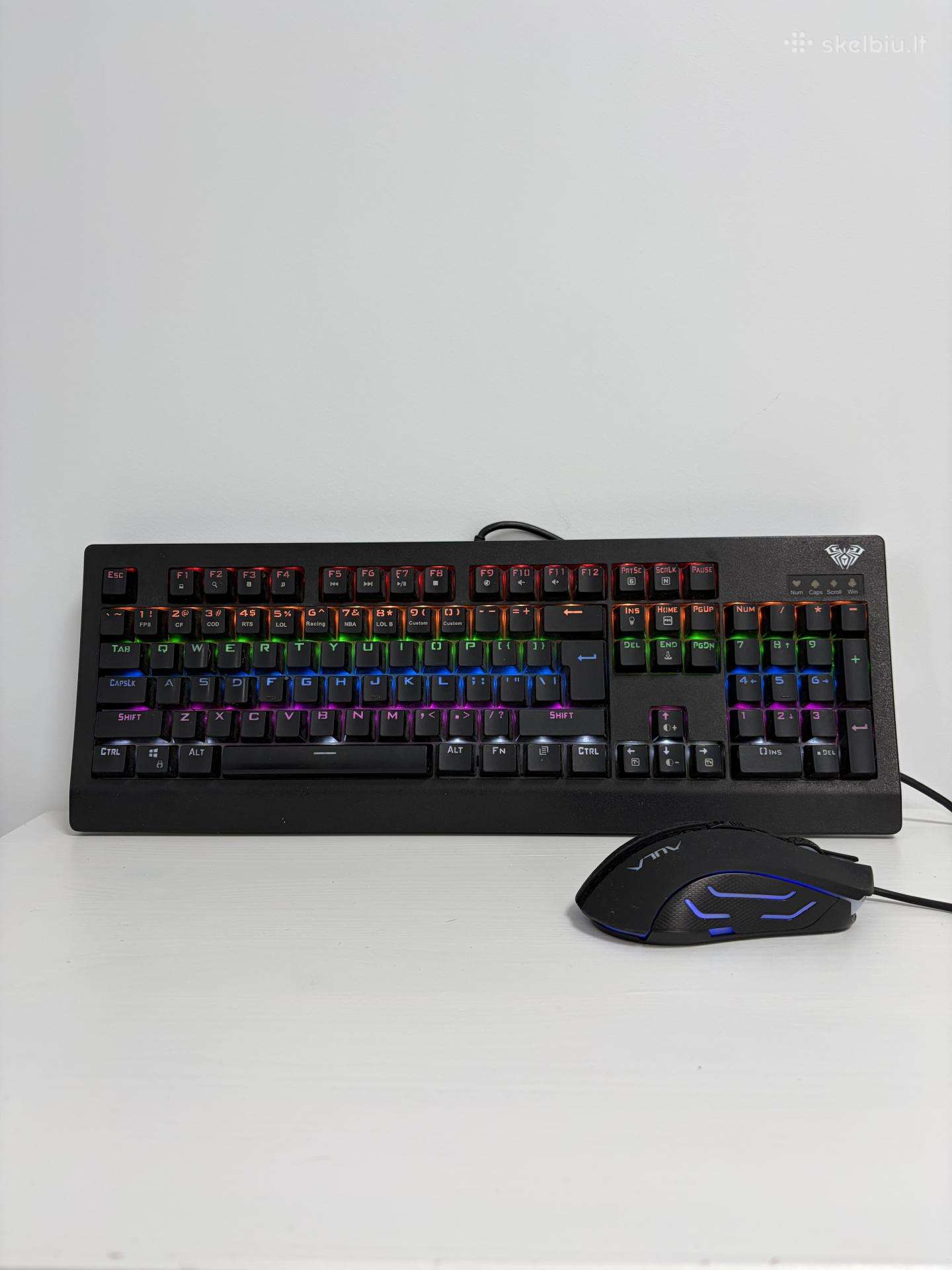 Aula Demon King mechaninė klaviatūra ir pelė
