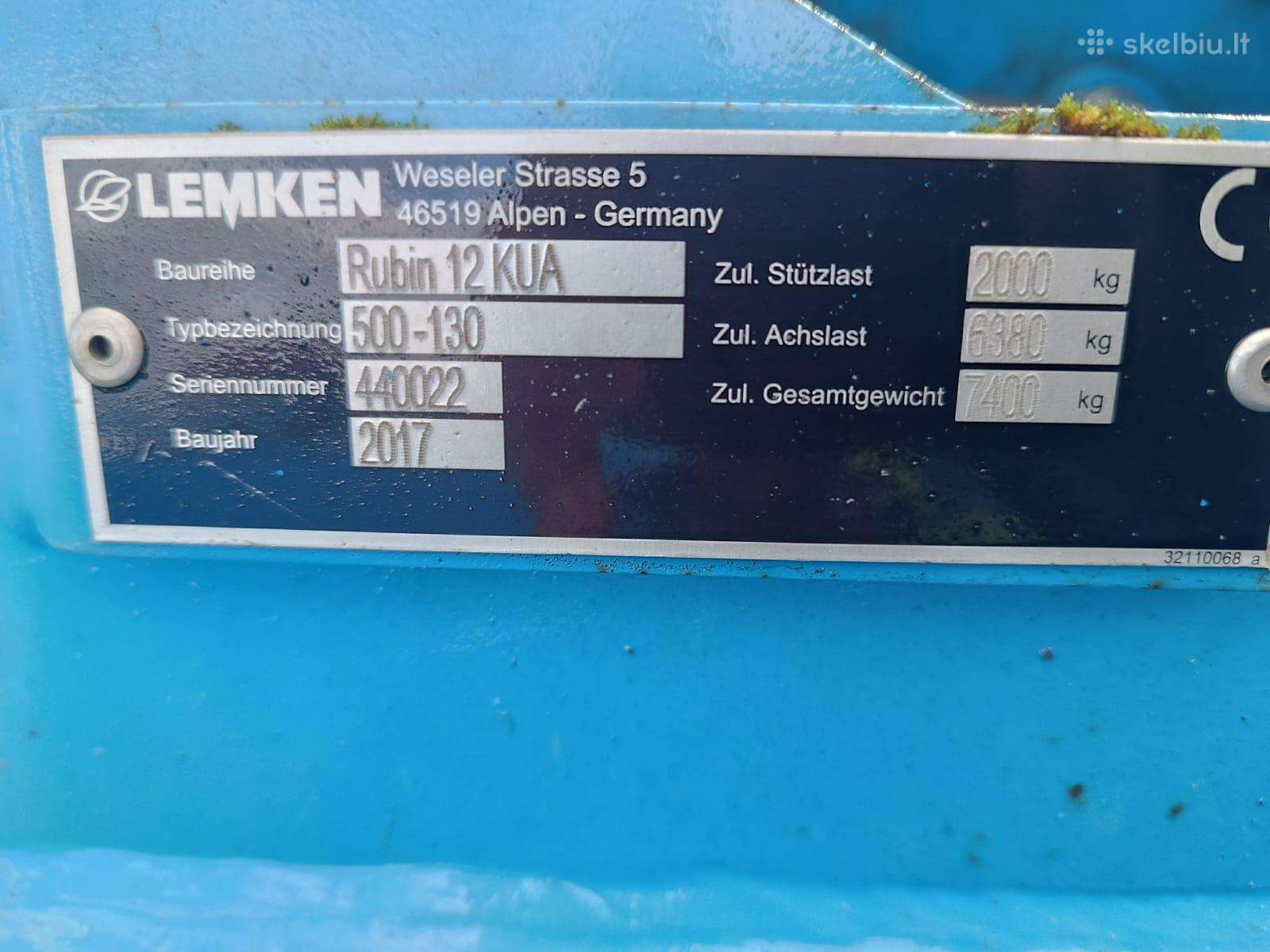 Lemken, scrapers, scrubbers