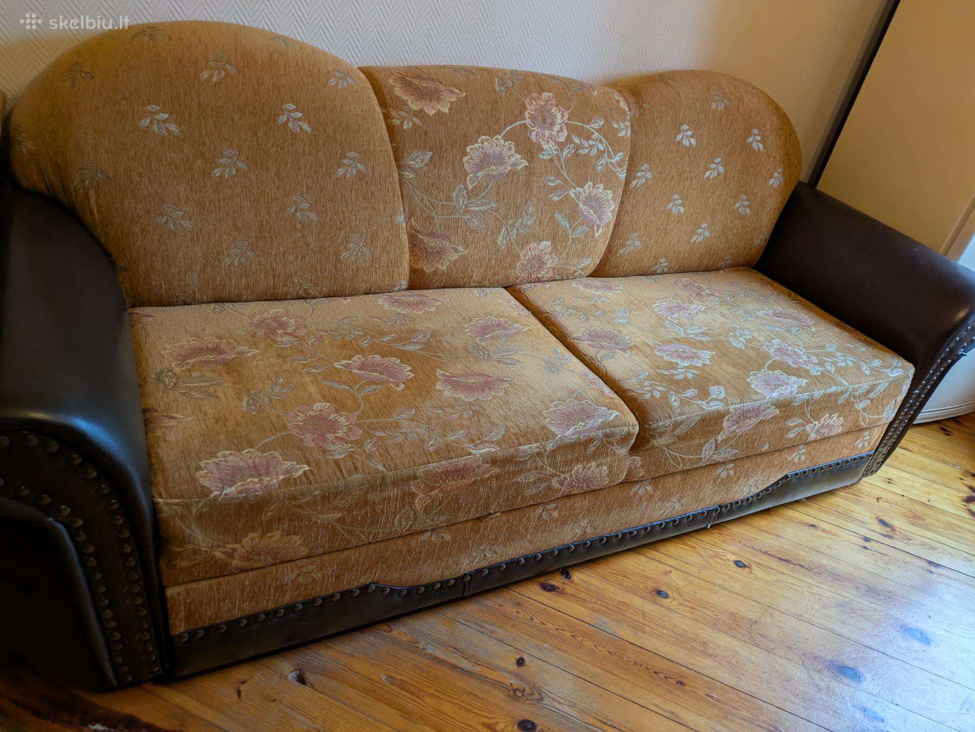 Miegama sofa, su puikiai veikiančiu mechanizmu
