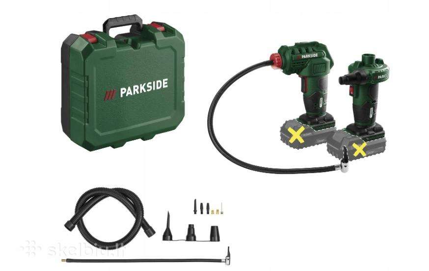Parkside siurblys ir kompresorius komplekte