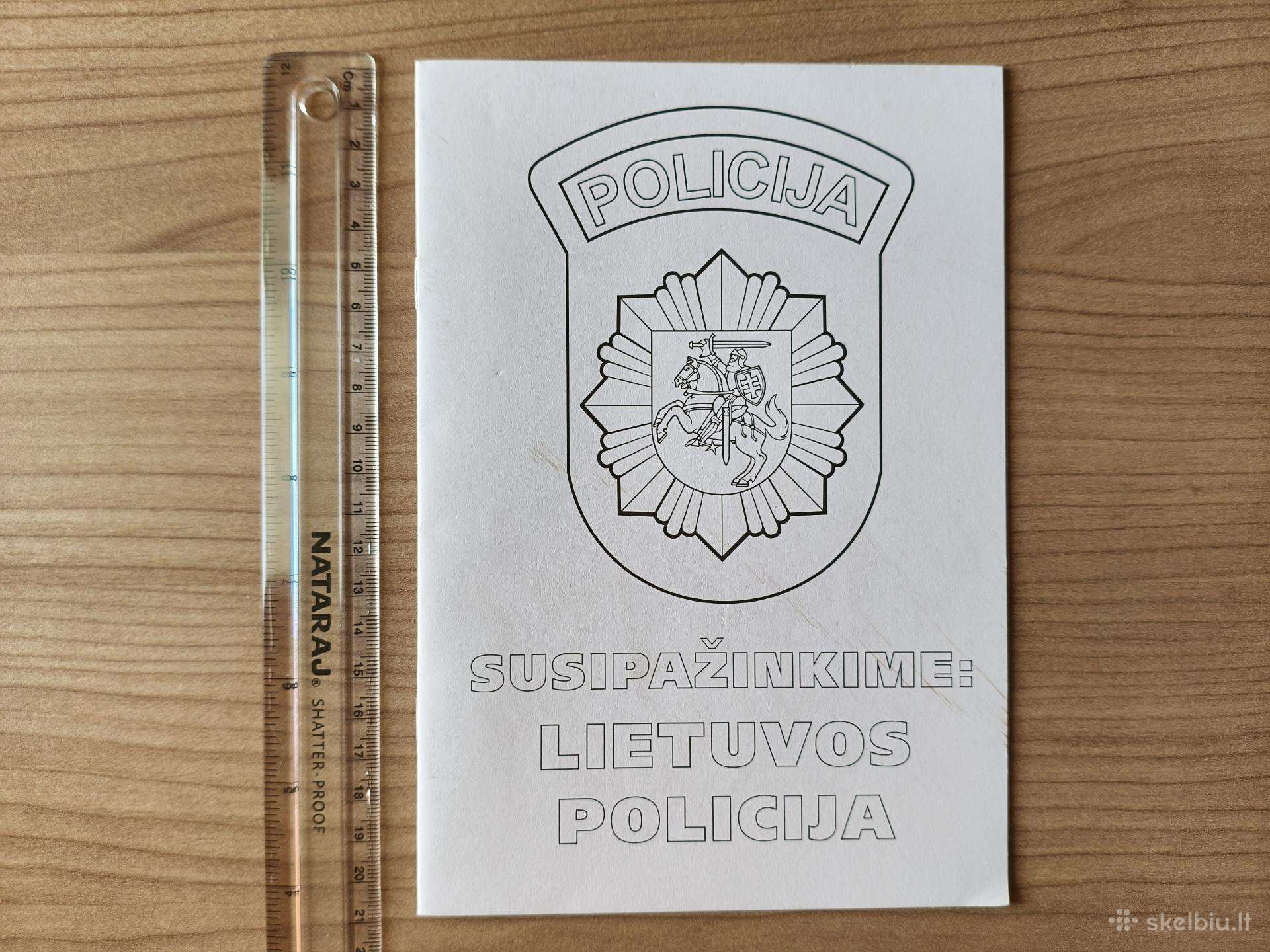 Spalvinimo knygelė Susipažinkime:lietuvos policija