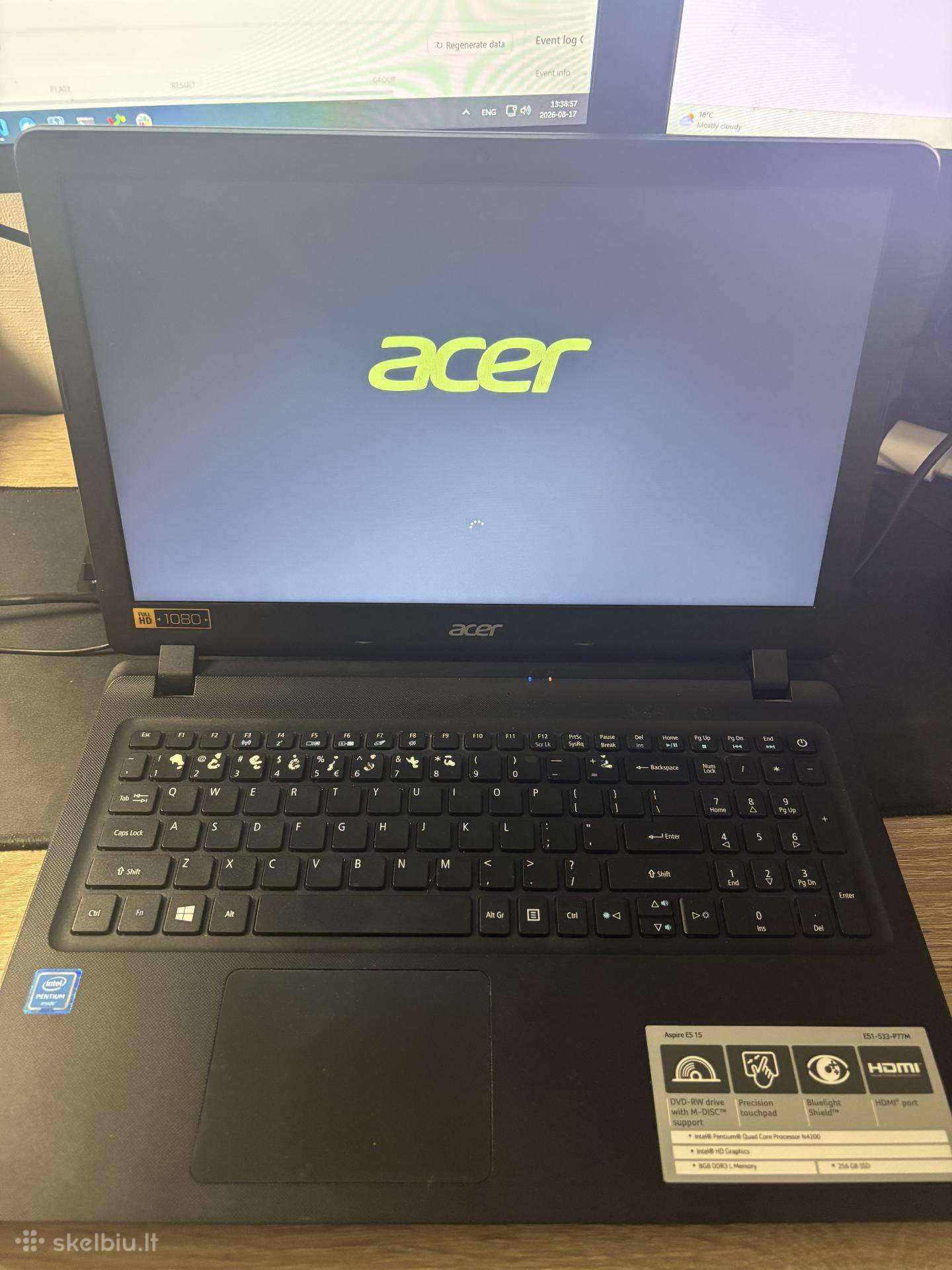 Acer Es15 pigus tinka mokslams darbams