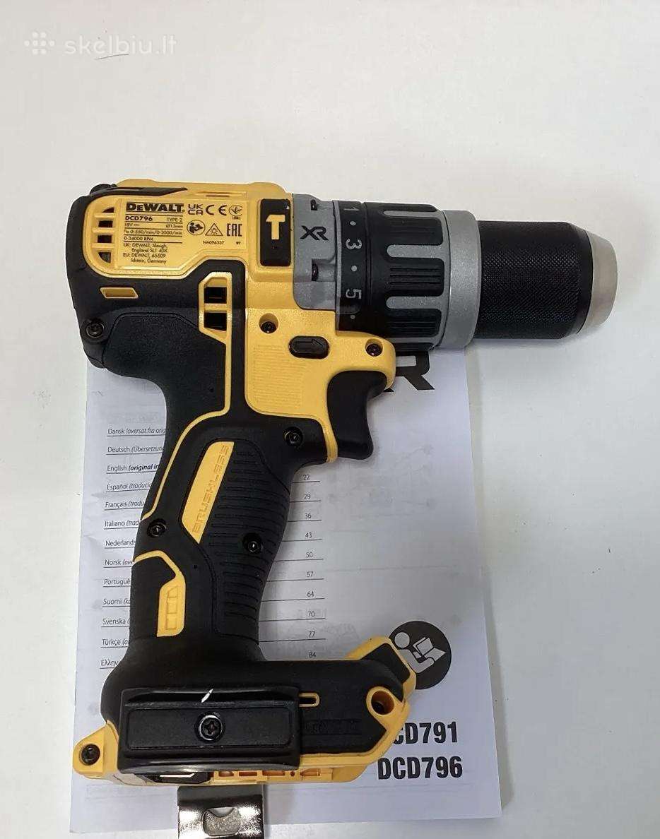 Smūginis gręžtuvas-suktuvas Dewalt 796