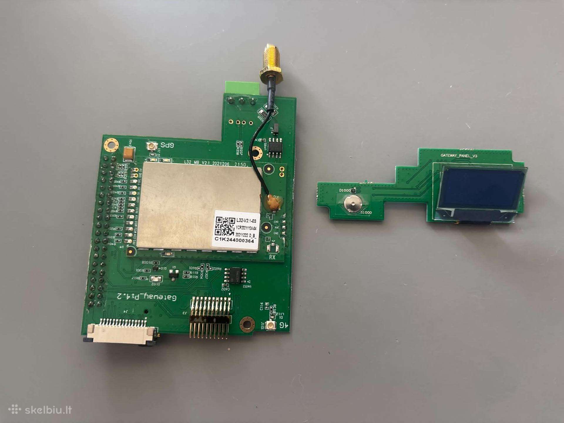 Lorawan gateway plokštę Gateway_p1.4.2 su Oled