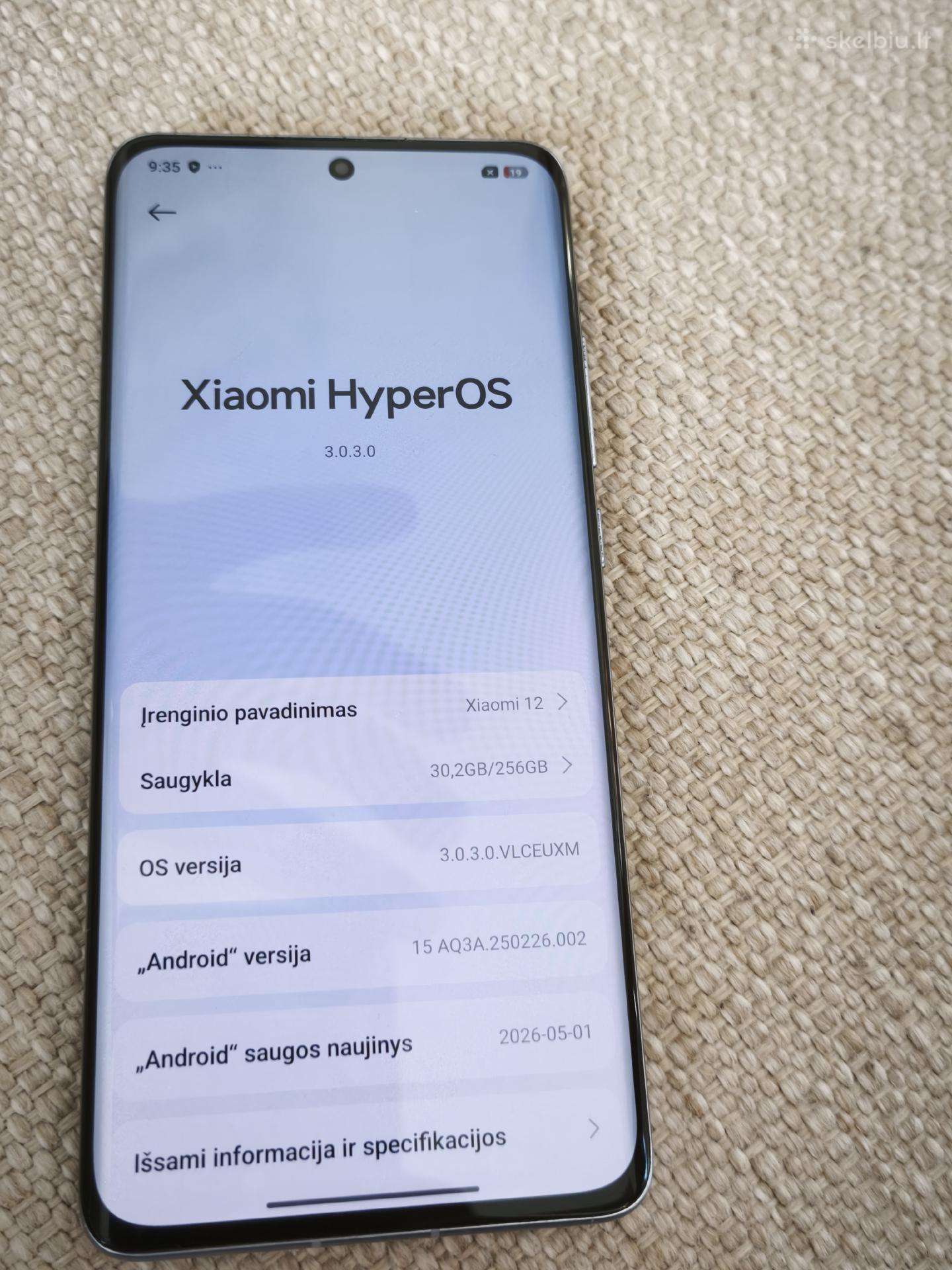 Telefonas Xiaomi 12 5G