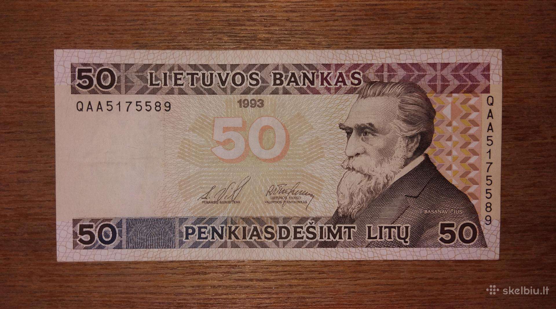 Lietuvos 50 litu banknotas
